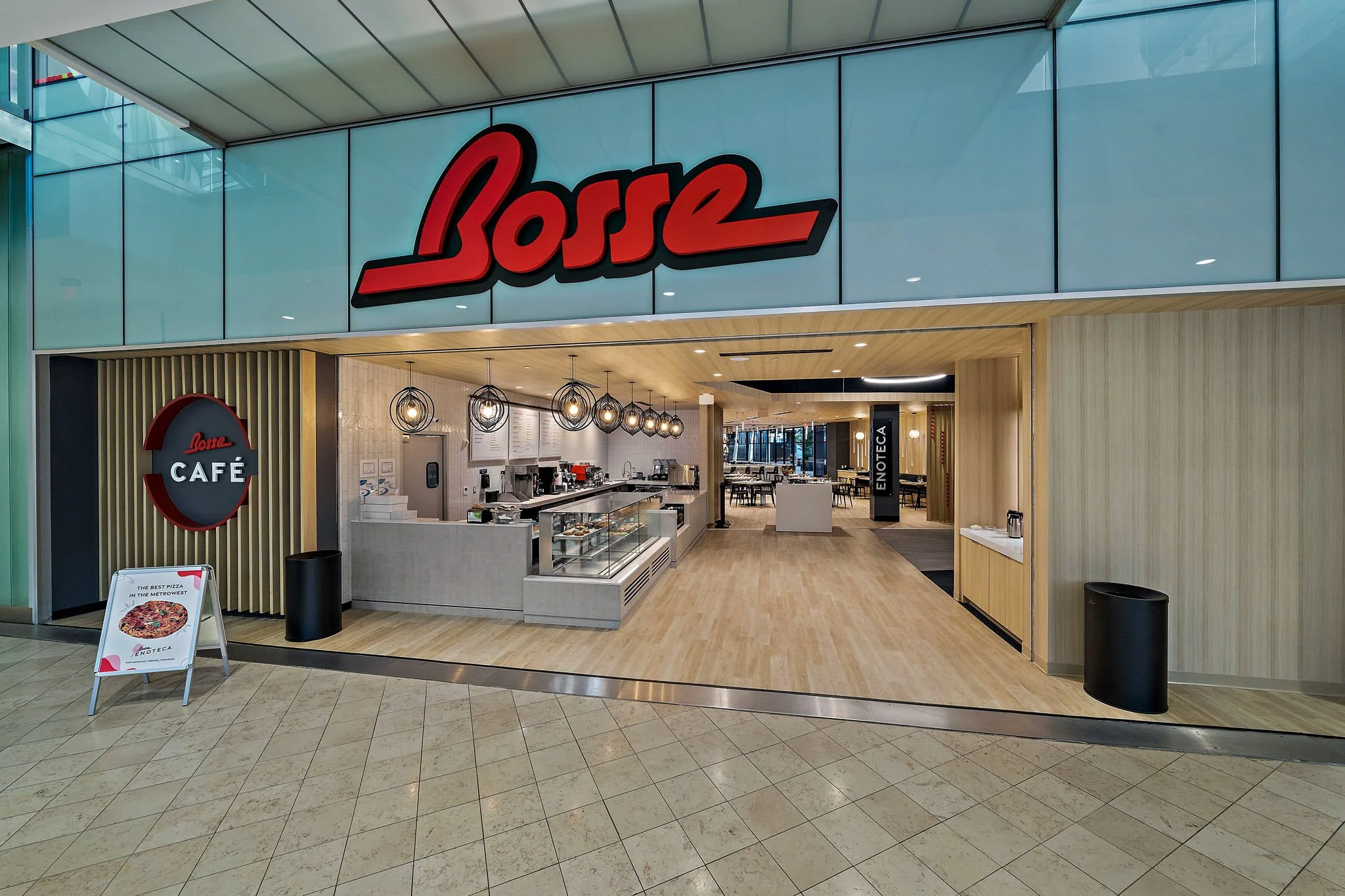 Store-front of Bosse pickleball facility by S3 Design