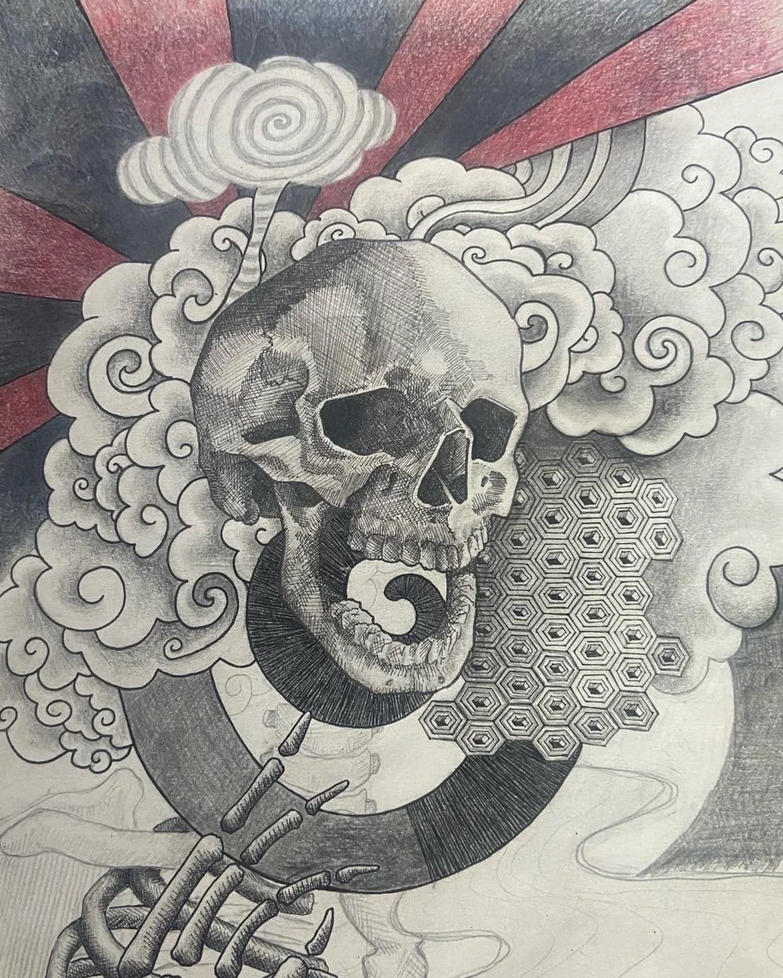 Color pencil, graphite, and ink on paper 2022