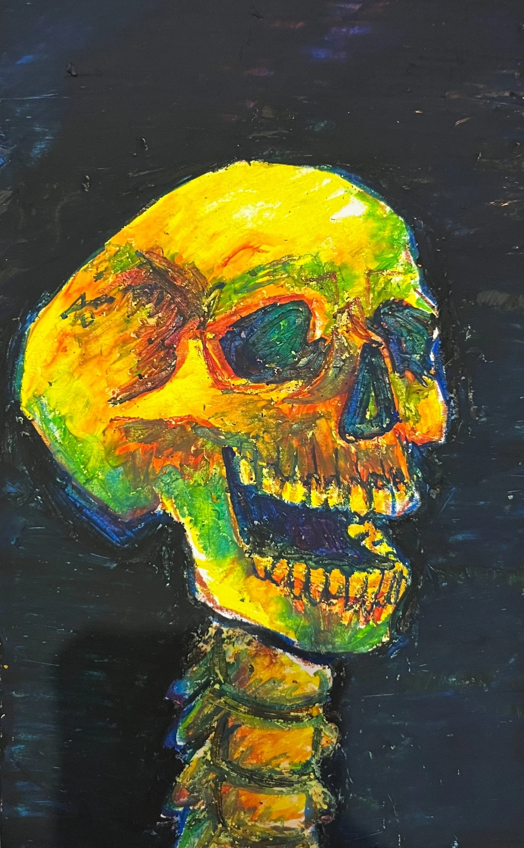 Oil pastel on paper 2022