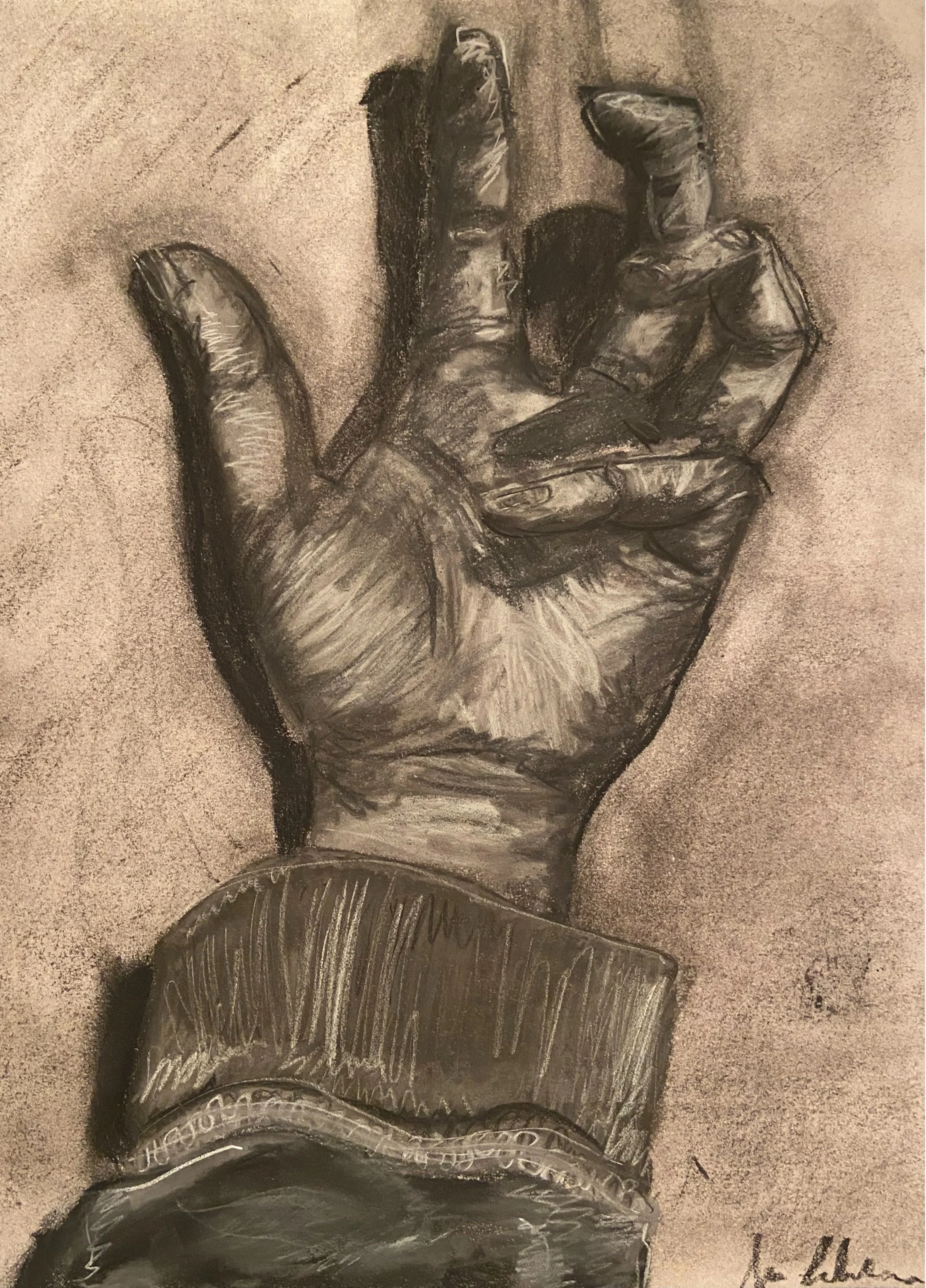 Charcoal and chalk pastel on paper 2020