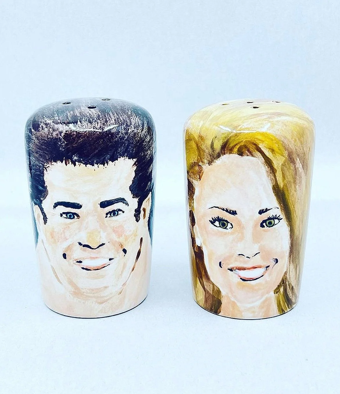 Hand-painted custom salt & pepper shakers 2022