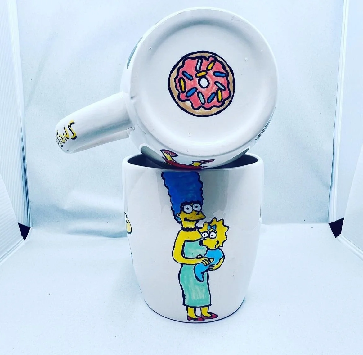 Hand-painted Simpson's mugs 2022
