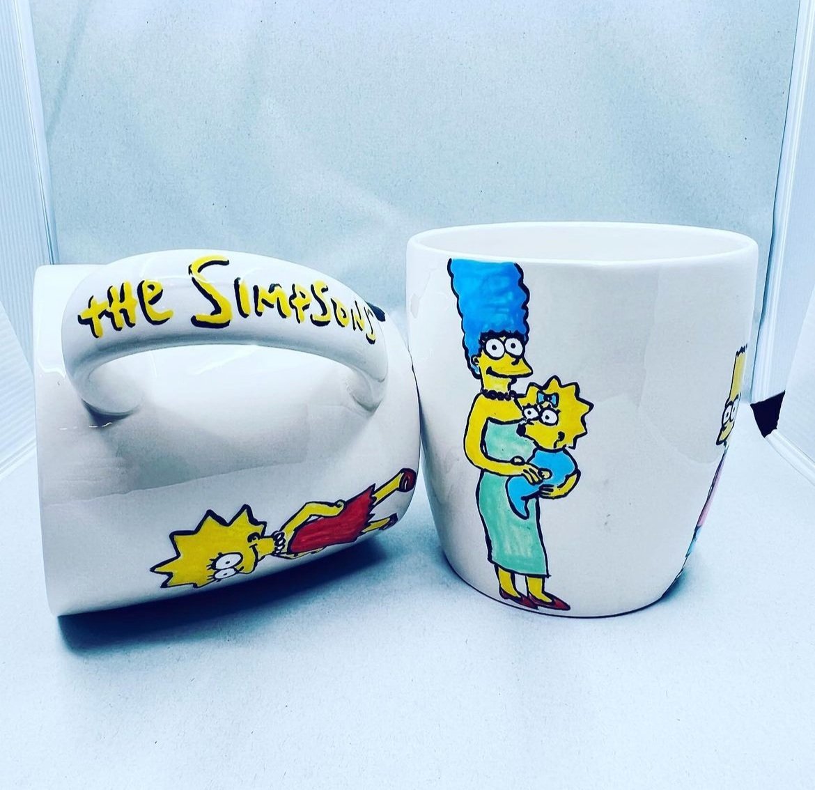 Hand-painted Simpson's mugs 2022