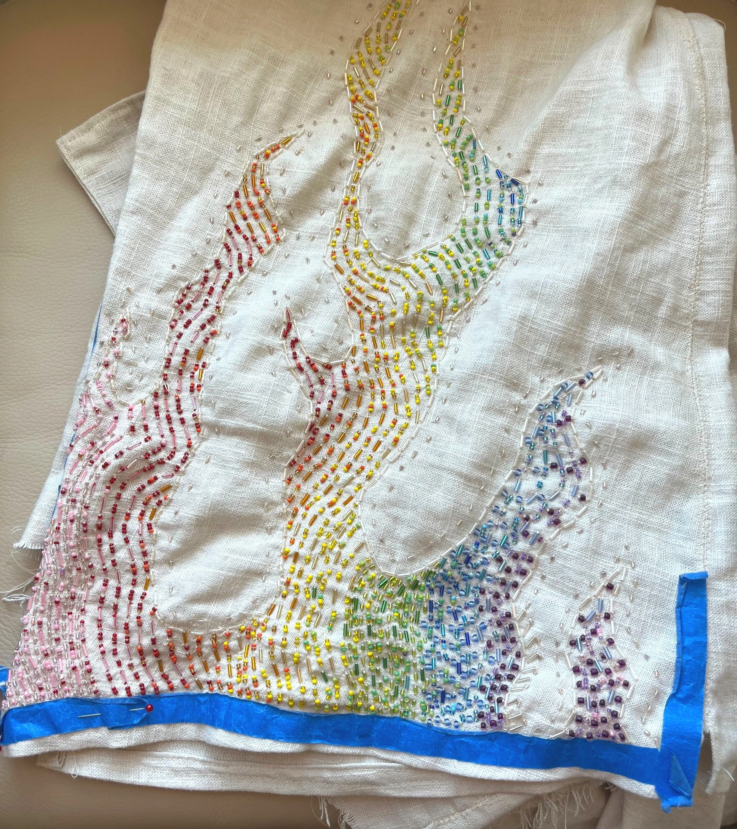 Hand-sewn bead detailing 2022