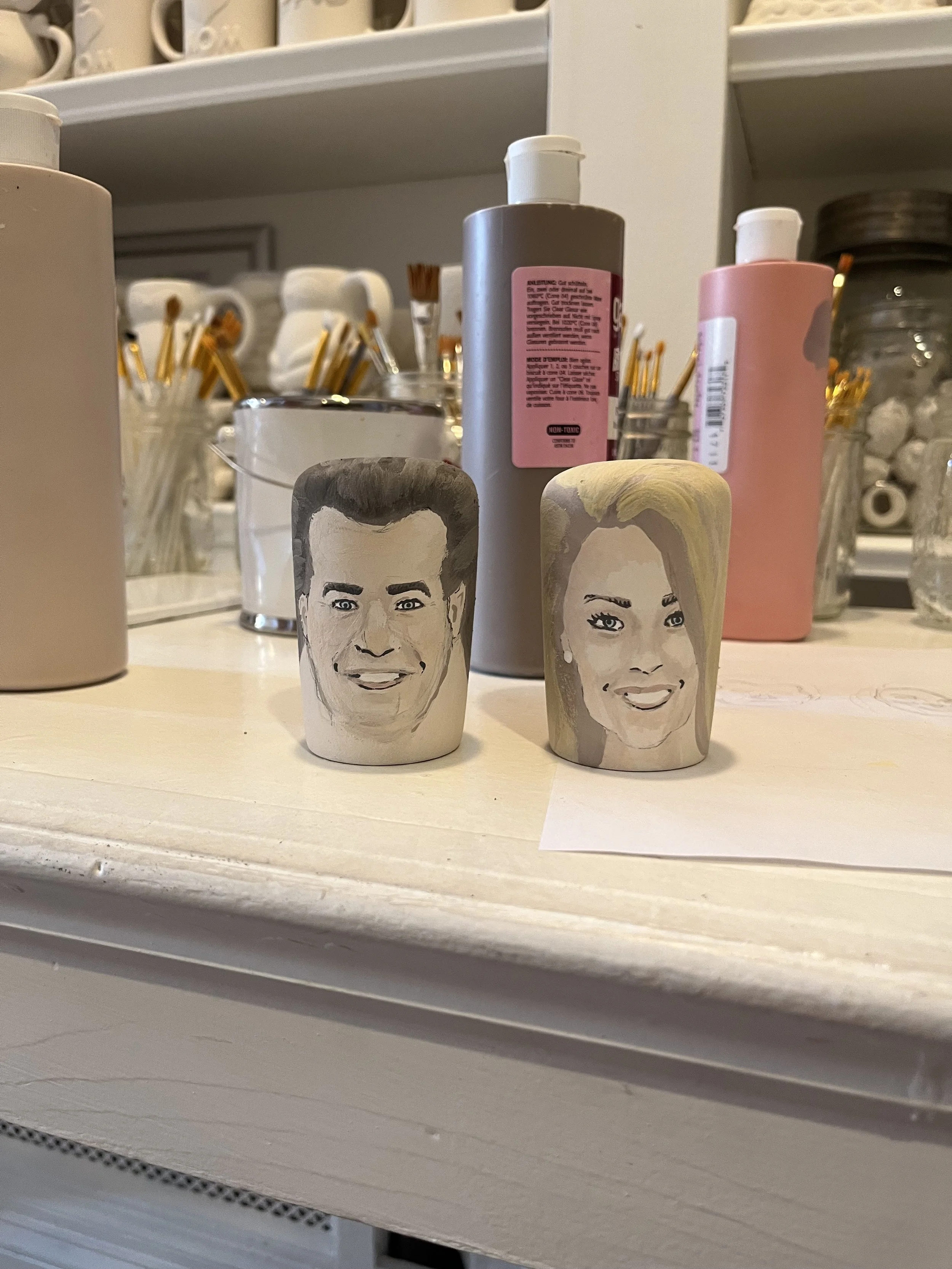 Hand-painted custom salt & pepper shakers 2022