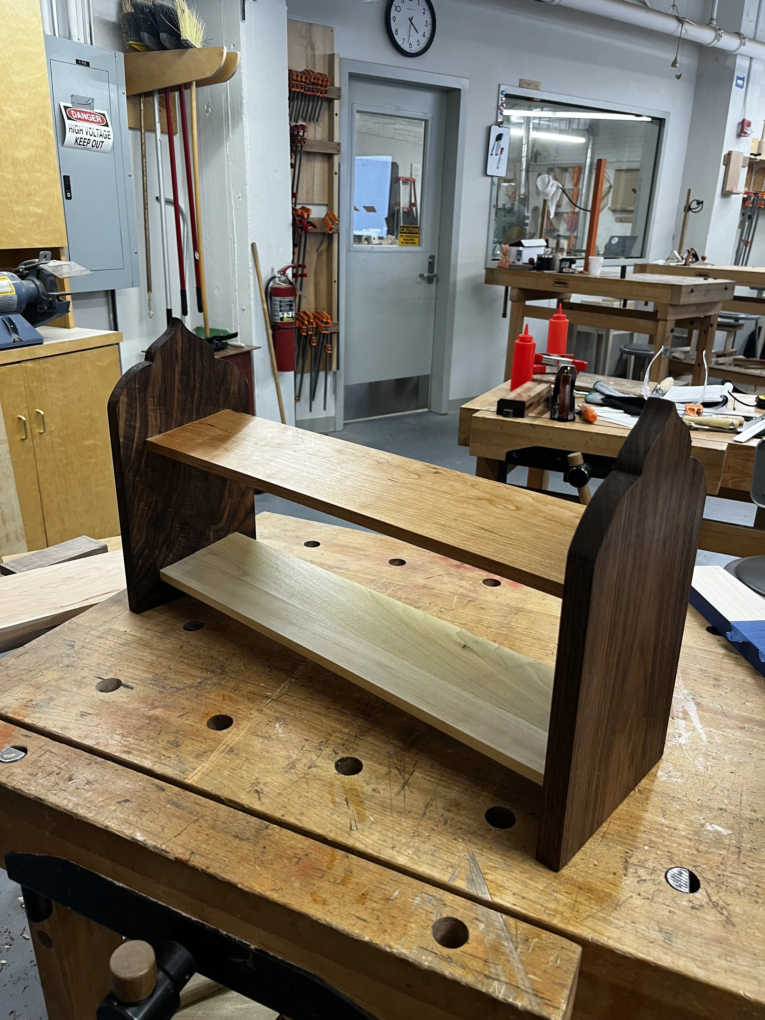 Shoe Rack: Walnut, Cherry, Poplar
