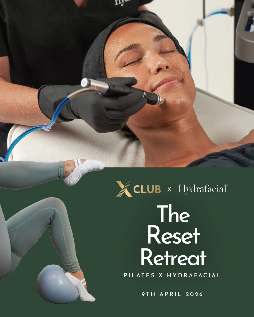 The Reset Retreat | Pilates x Hydrafacial

Join us on 9 April for The Reset Retreat &mdash; an exclusive wellness experience in partnership with Hydrafacial.

Start your morning with an energising Mat Pilates class led by X-Club co-founder Amanda, fo