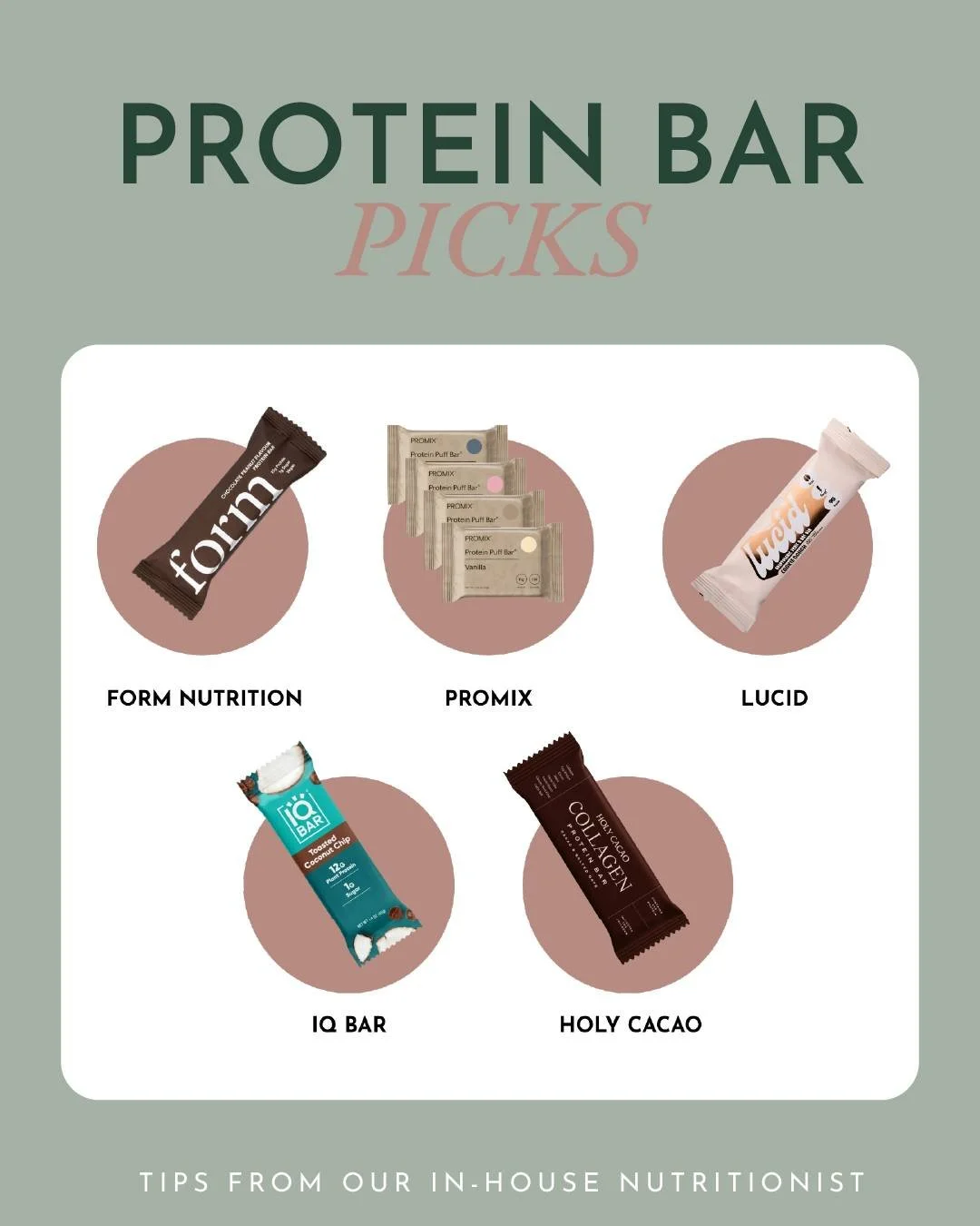 Protein bars can be a great option when you&rsquo;re on the go or need something to bridge between meals, but it&rsquo;s worth knowing what to look for.
when I&rsquo;m choosing a protein bar, I look for:

➡️ at least 10g protein
➡️ no more than 5g ad
