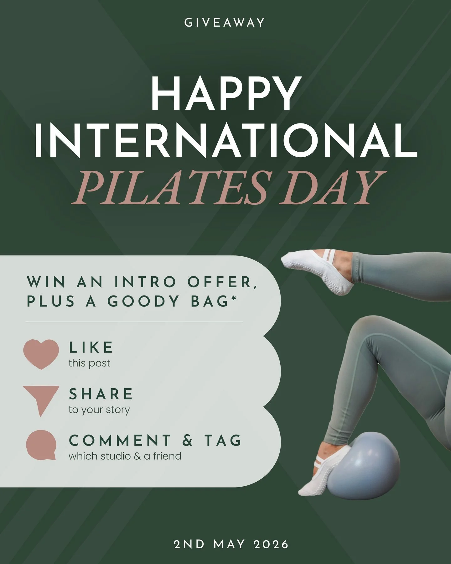 It's International Pilates Day &mdash; and we're celebrating you 🎁

We're giving away an Intro Offer to the studio of your choice (Notting Hill, Mayfair, or Shoreditch), plus a surprise goody bag.

To enter:
❤️ Like this post
📲 Share to your story
