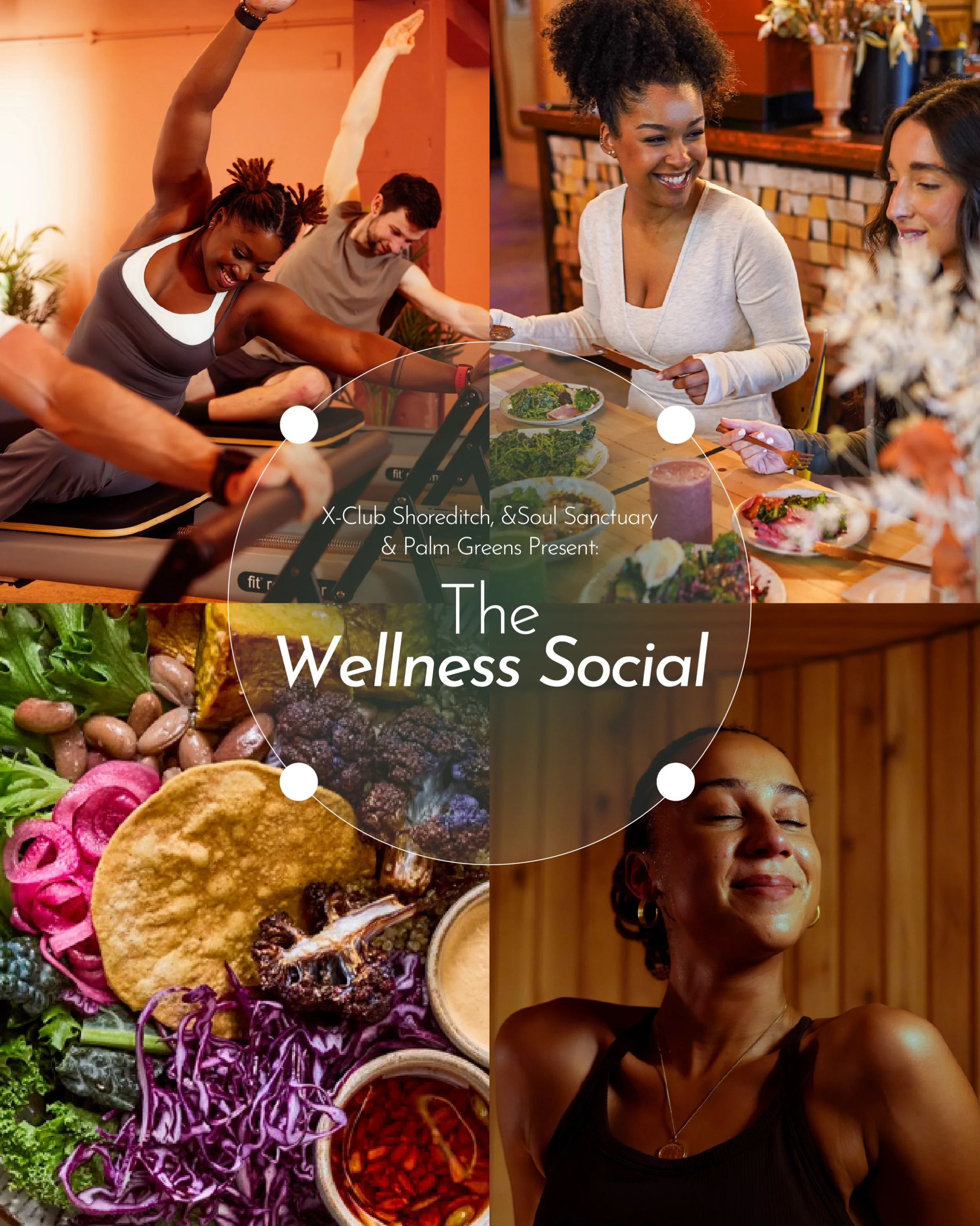A morning to move, reset and reconnect 🌿

X-Club, &amp;Soul and Palm Greens come together for The Wellness Social. A considered morning dedicated to feeling good, inside and out.

Join us on the 4th October for an energising Reformer Pilates session