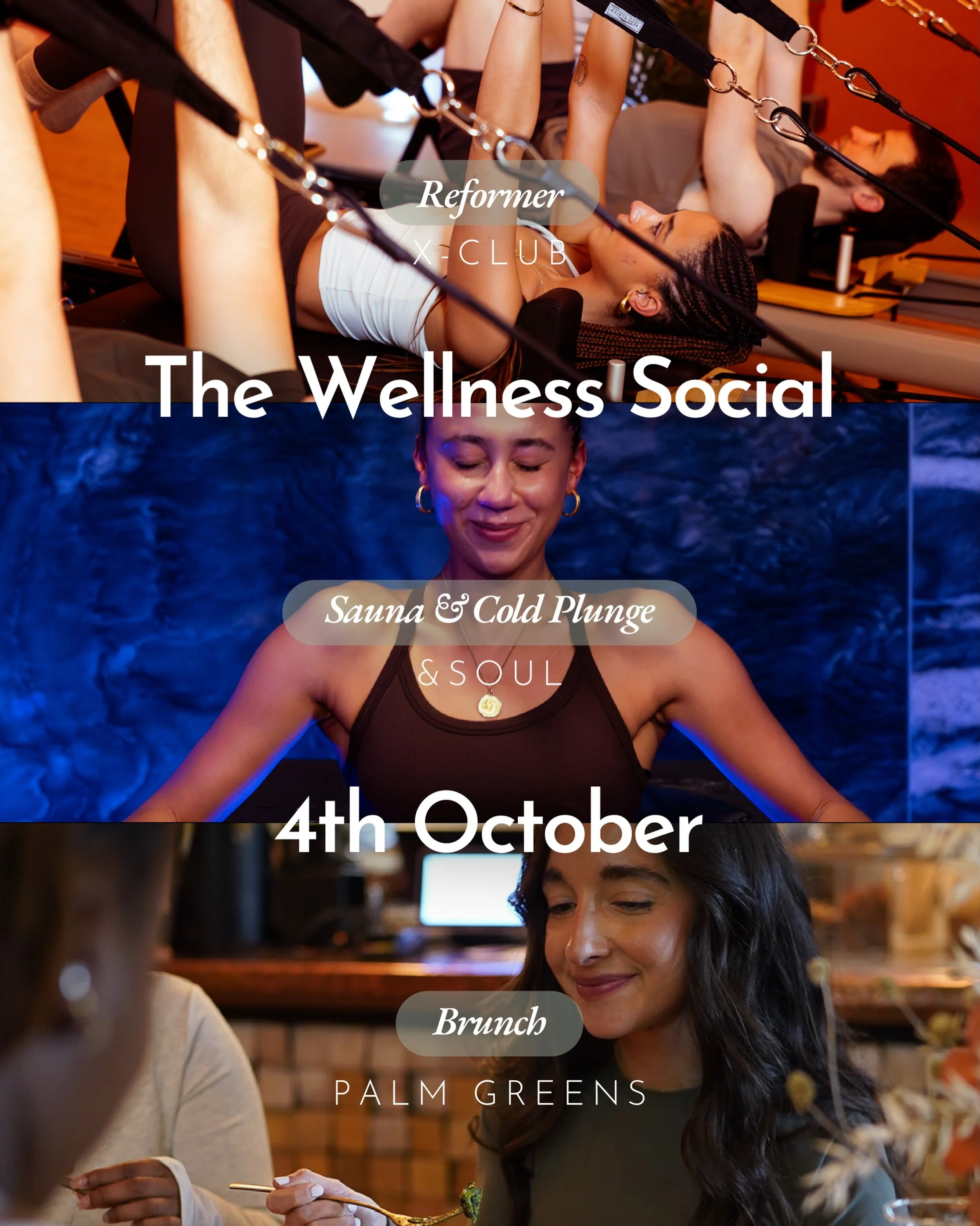 Don&rsquo;t miss out!

Join us on the 4th October for our next Wellness Social ✨

Link in bio 🔗

#shoreditch #reformer #sauna #coldplunge #brunch