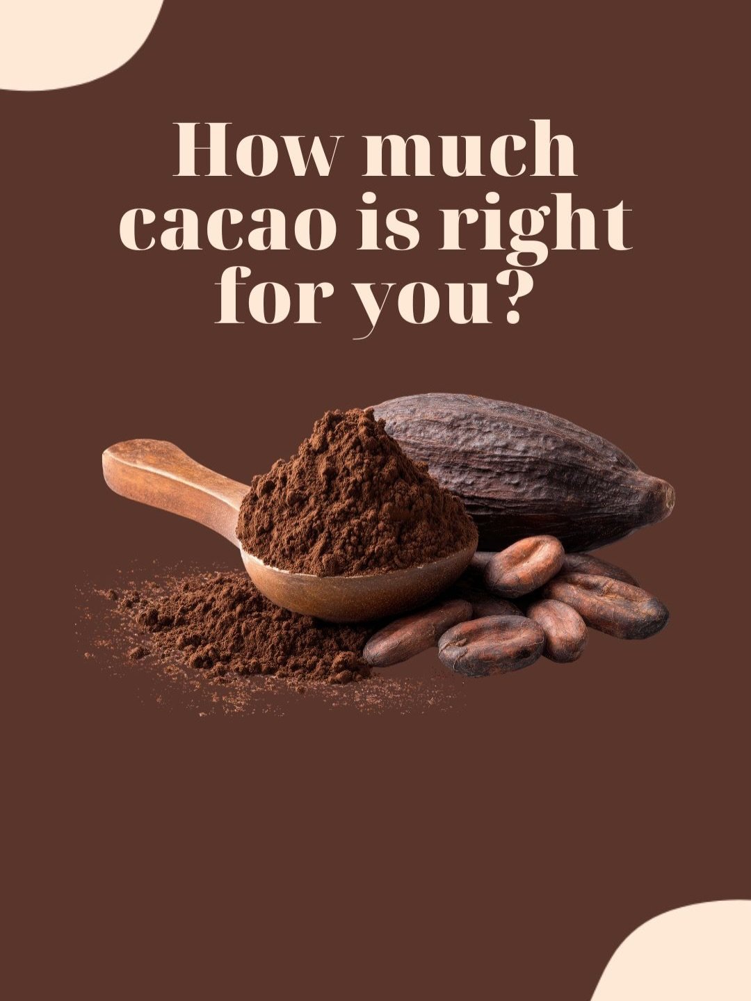 Like many things in life, cacao is not a one size fits all. You measure with your heart and have it in moderation. You do you. #cacao #premiumdrinkingcacao #smallbusiness #slowdown #deepflavour