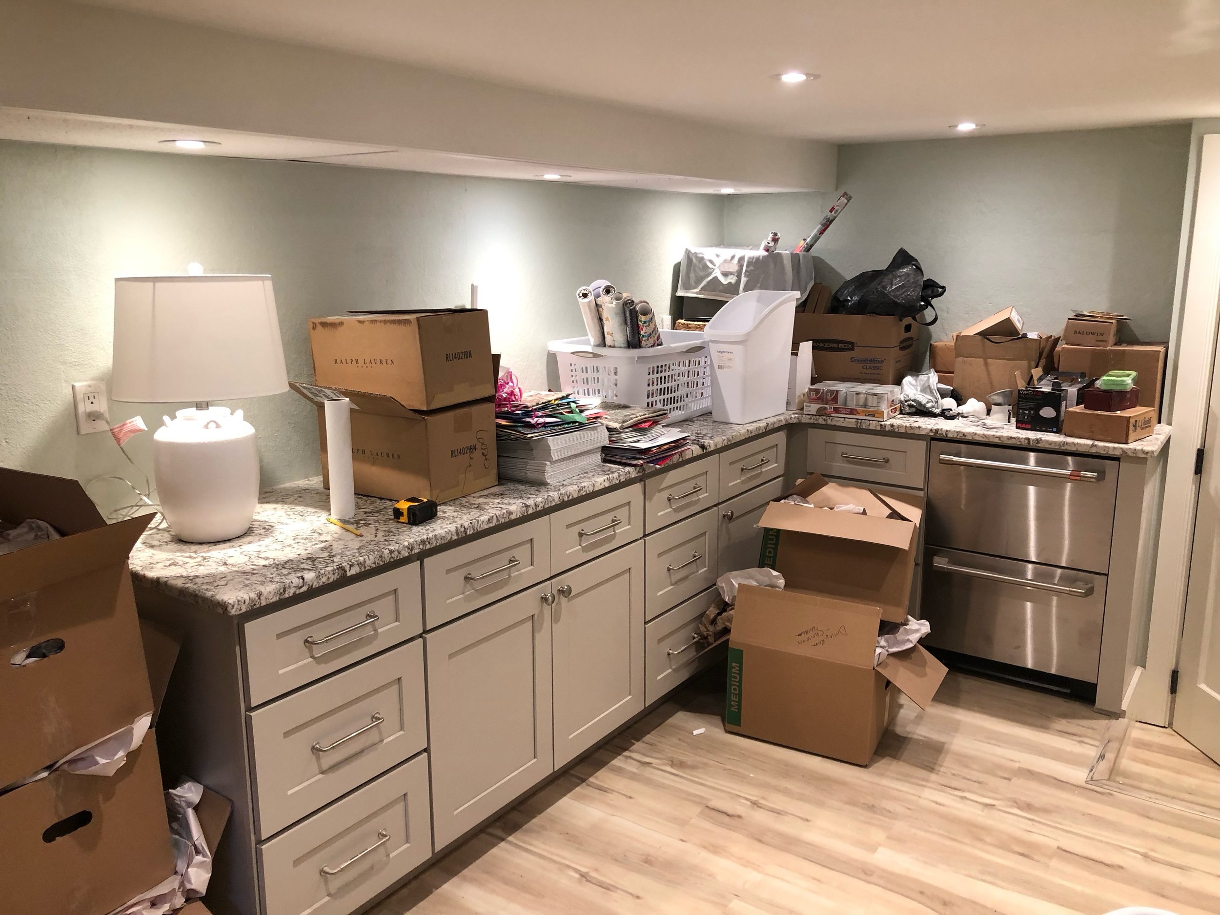 Primary laundry room = Before