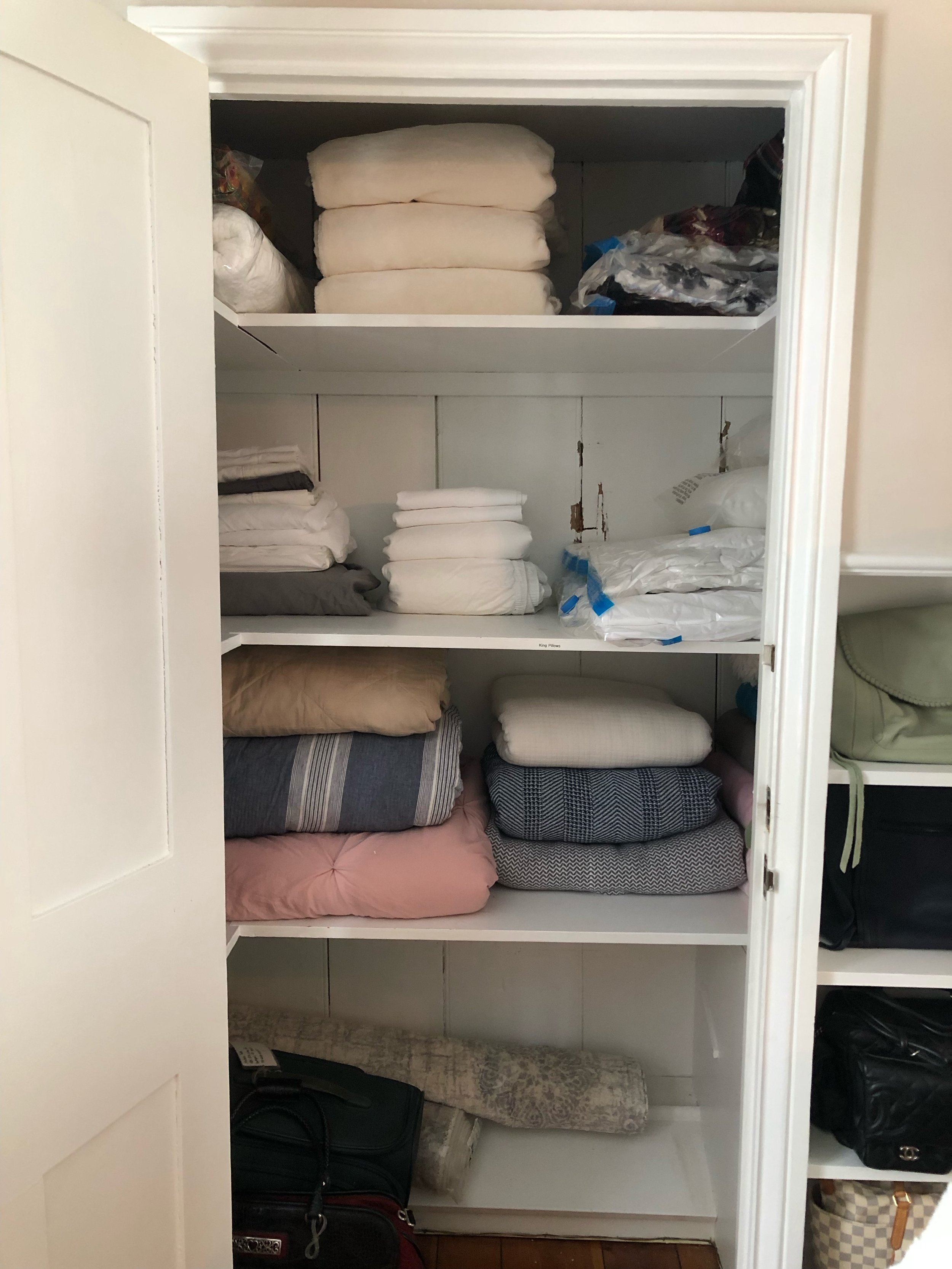 Overflow linen closet = After