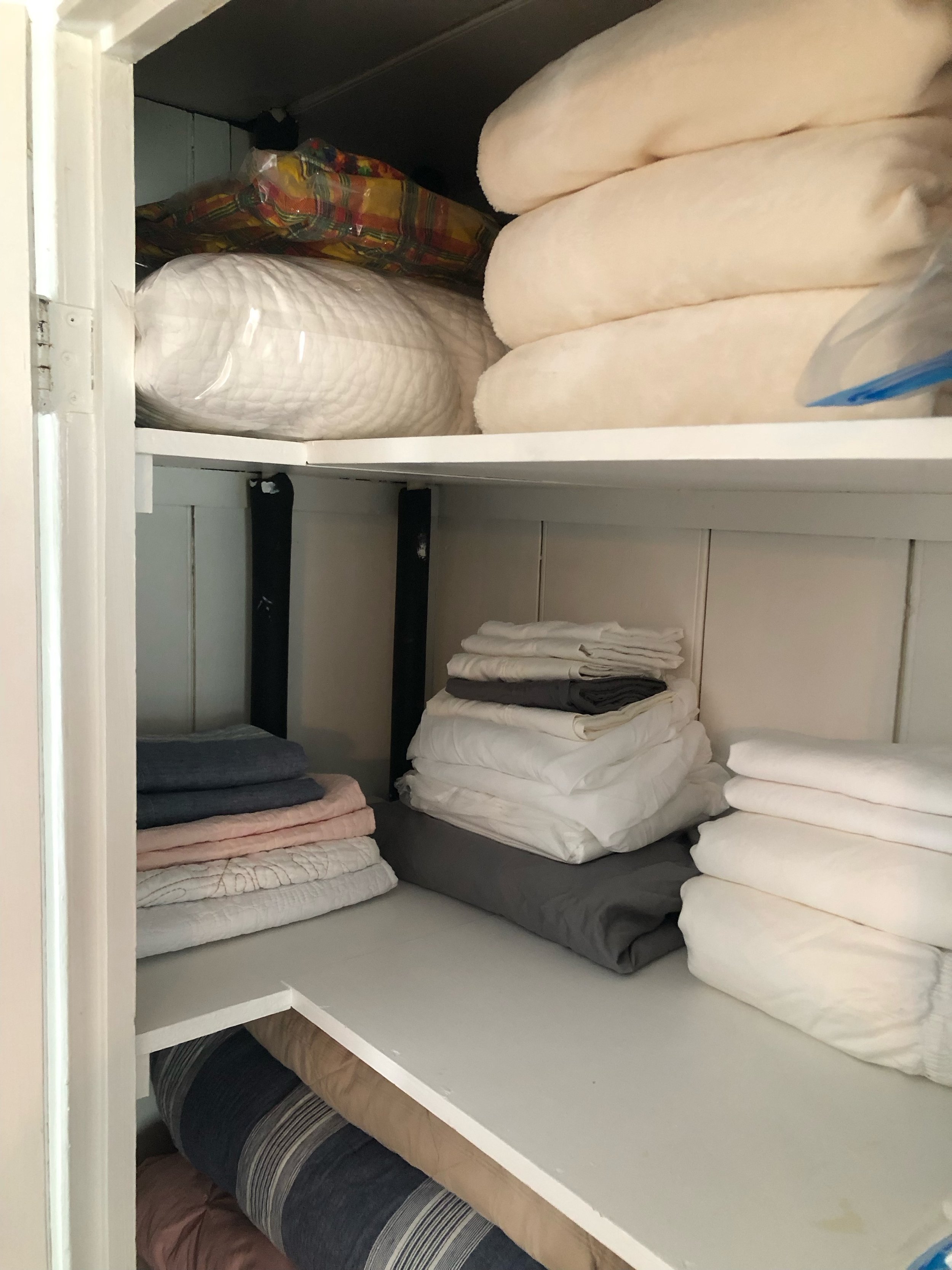 Overflow linen closet = After
