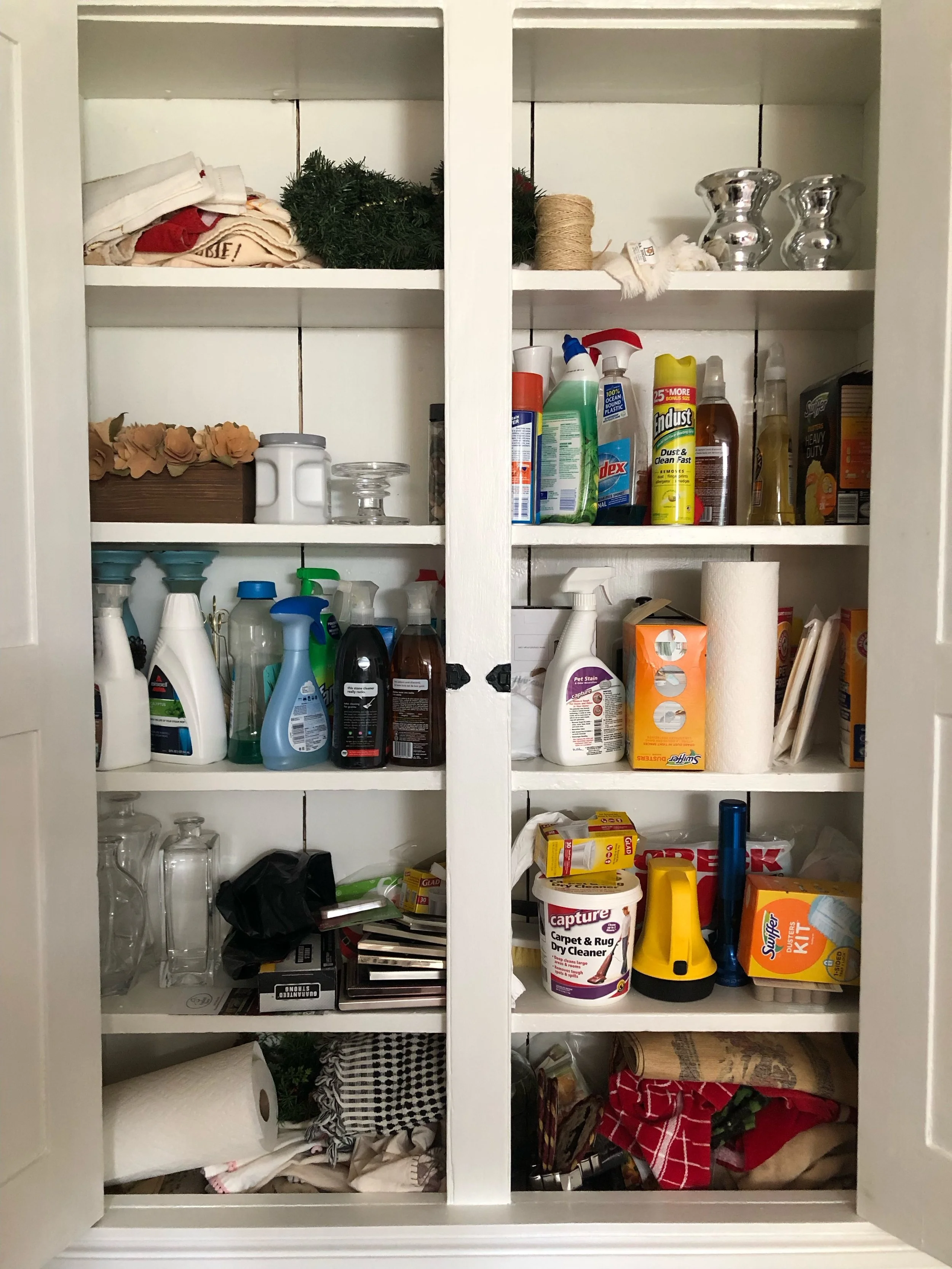 Primary cleaning closet = Before