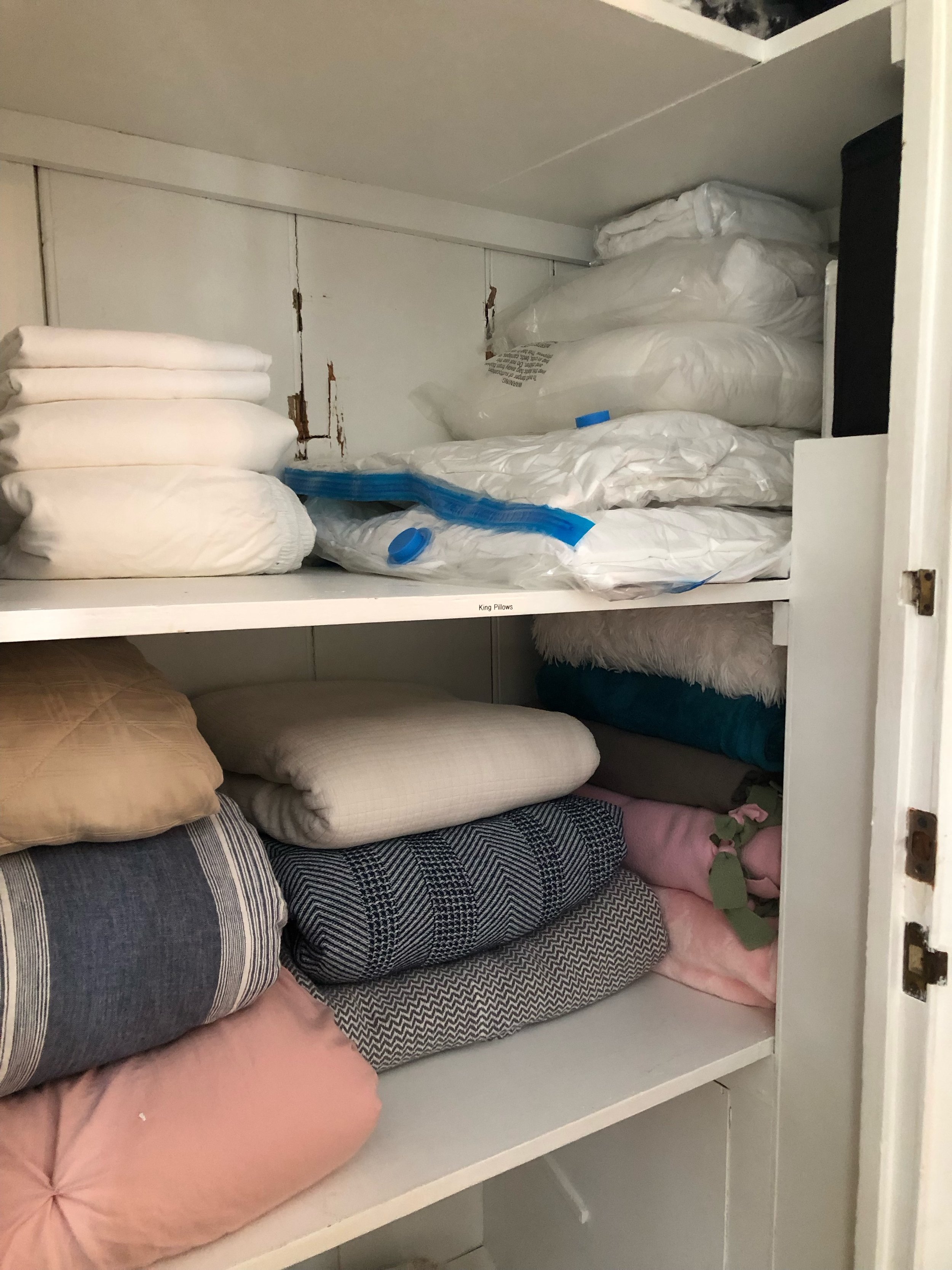 Overflow linen closet = After