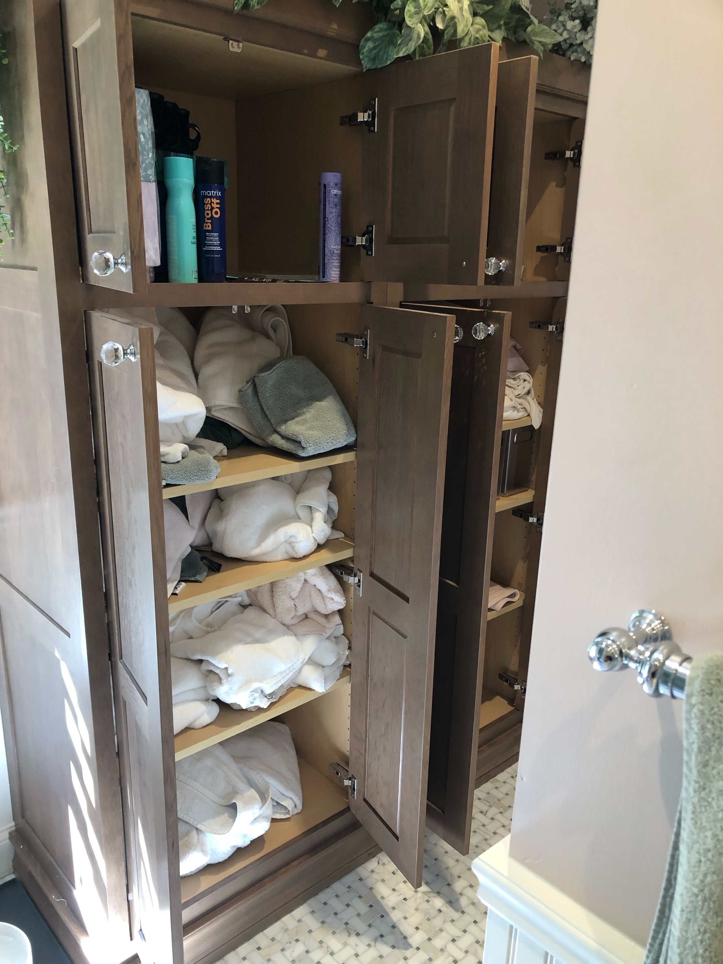 Master bath closet = Before