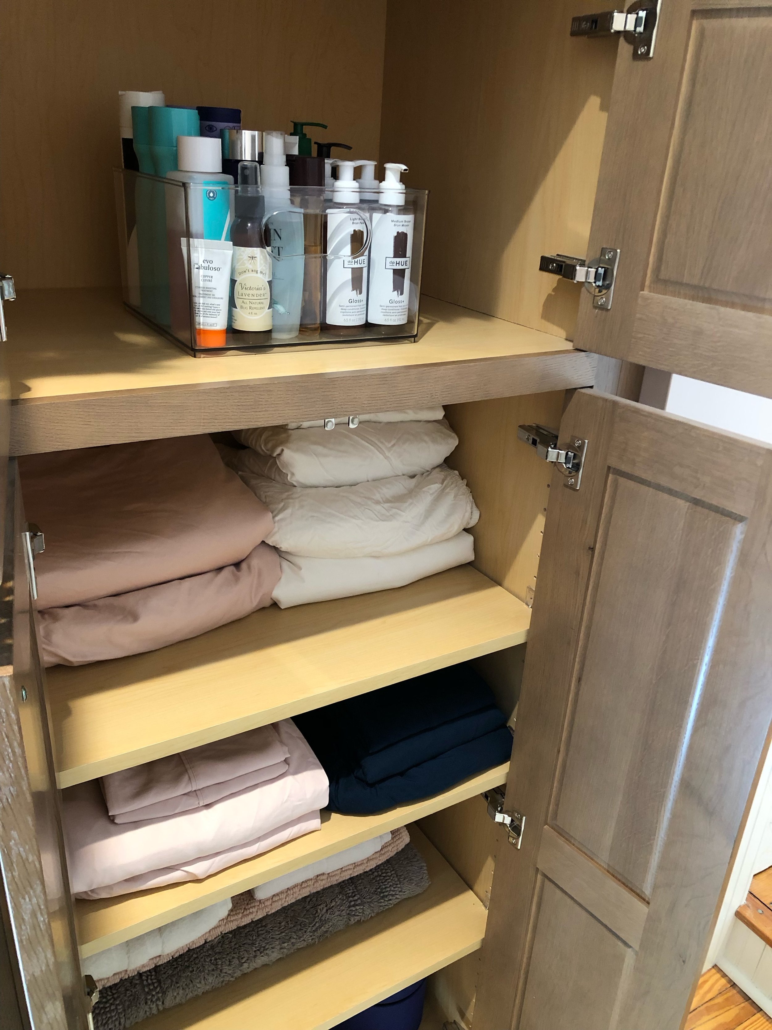 Master bath closet = After