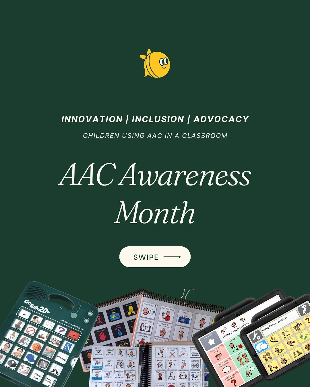 This AAC Awareness Month, we&rsquo;re celebrating Innovation, Inclusion, and Advocacy.

AAC isn&rsquo;t &ldquo;extra&rdquo; - it&rsquo;s a voice. And in classrooms, that means:

💡 Innovative use of tech,

🤝 Inclusive participation,

📣 Advocacy for