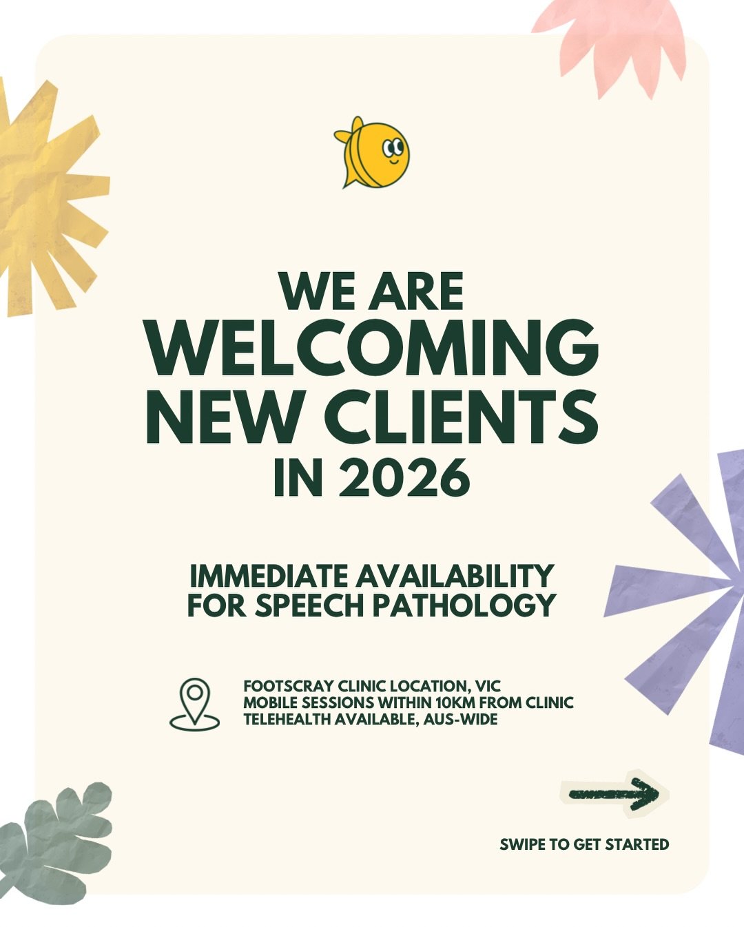 ✨ Immediate availability for speech pathology ✨

If you&rsquo;ve been feeling unsure, overwhelmed, or just wondering whether now is the right time to seek speech therapy for your child - you&rsquo;re not alone, and support is available.

At Babble Be