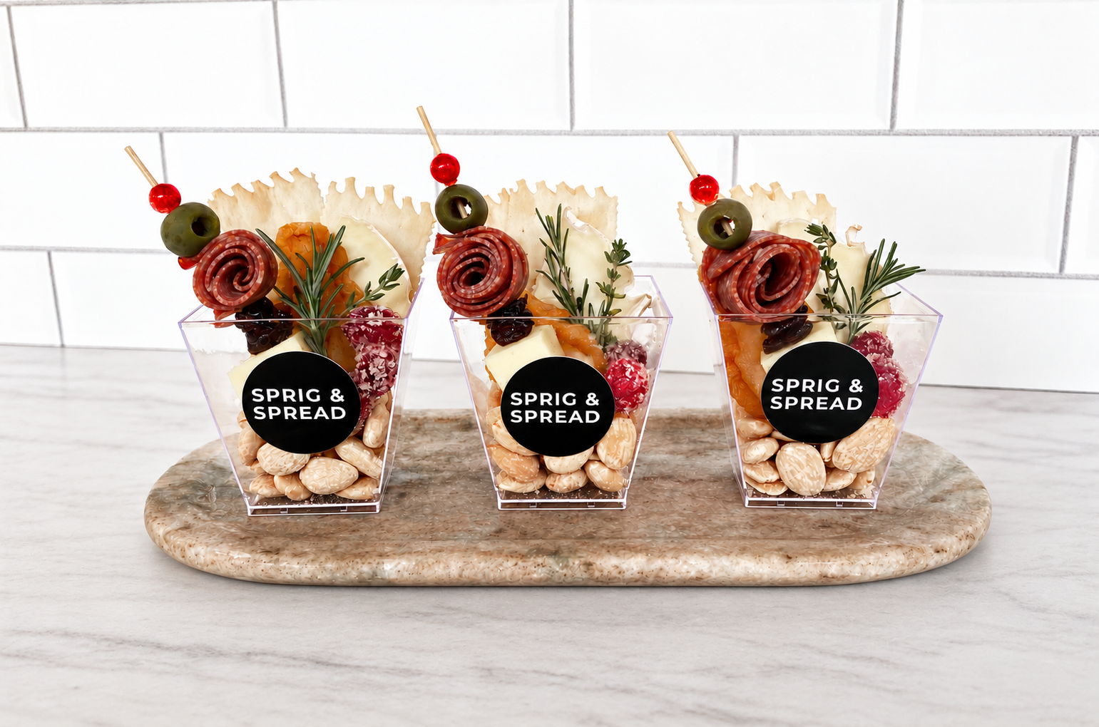 Christmas Charcuterie Cup for individual charcuterie cup in Portland, OR