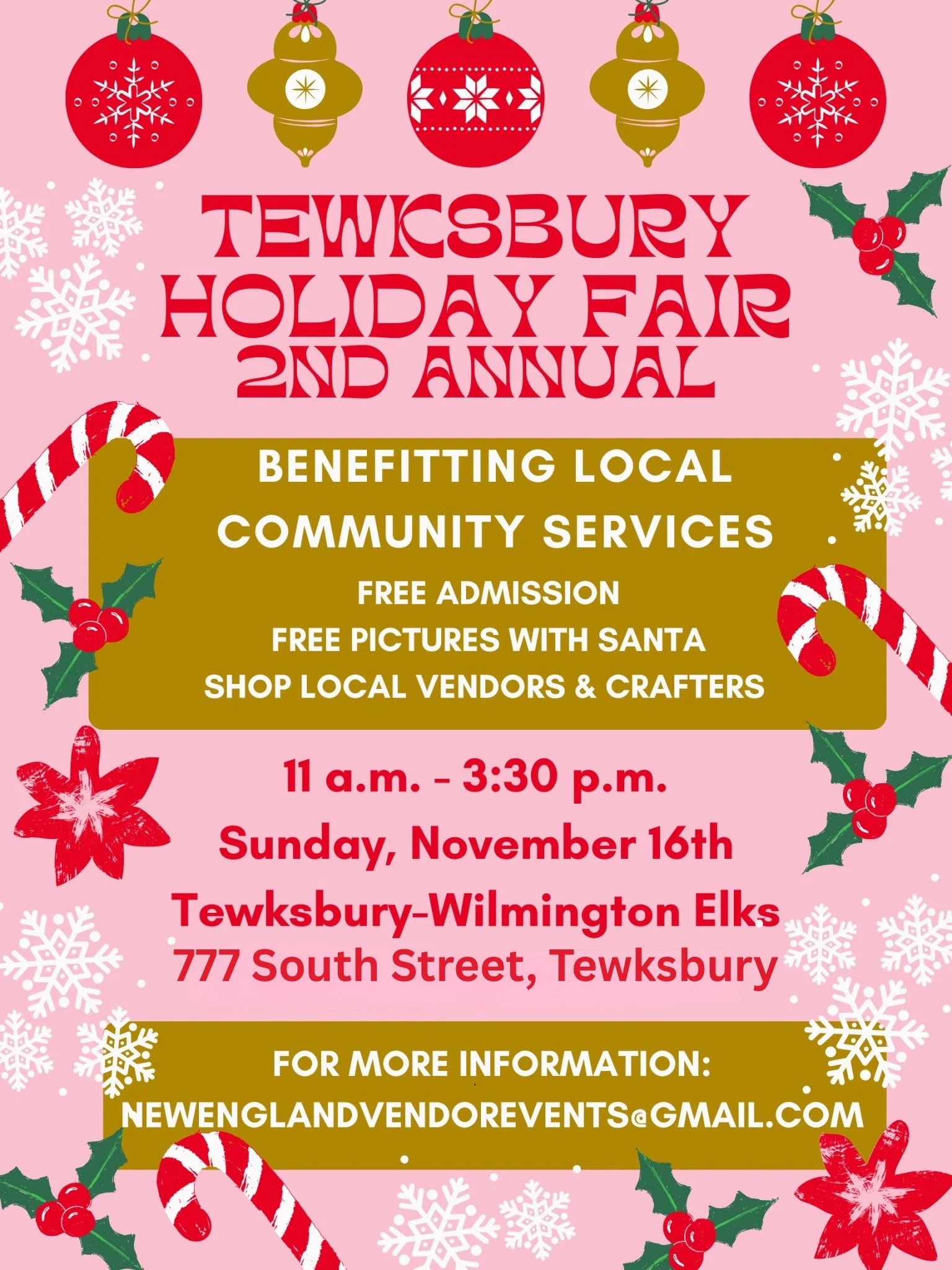 Tewksbury 2nd Annual Holiday Fair