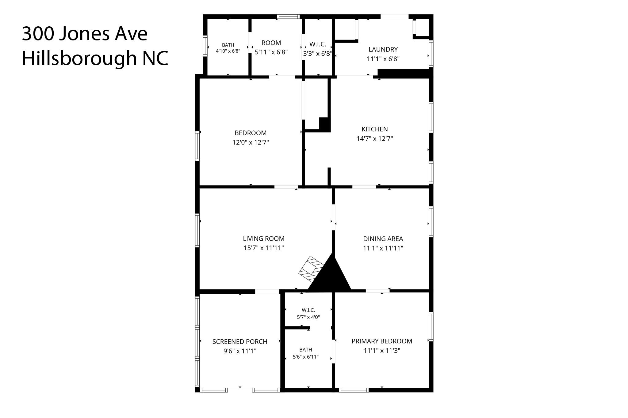 300 Jones Ave Hillsborough NC Floor Plan