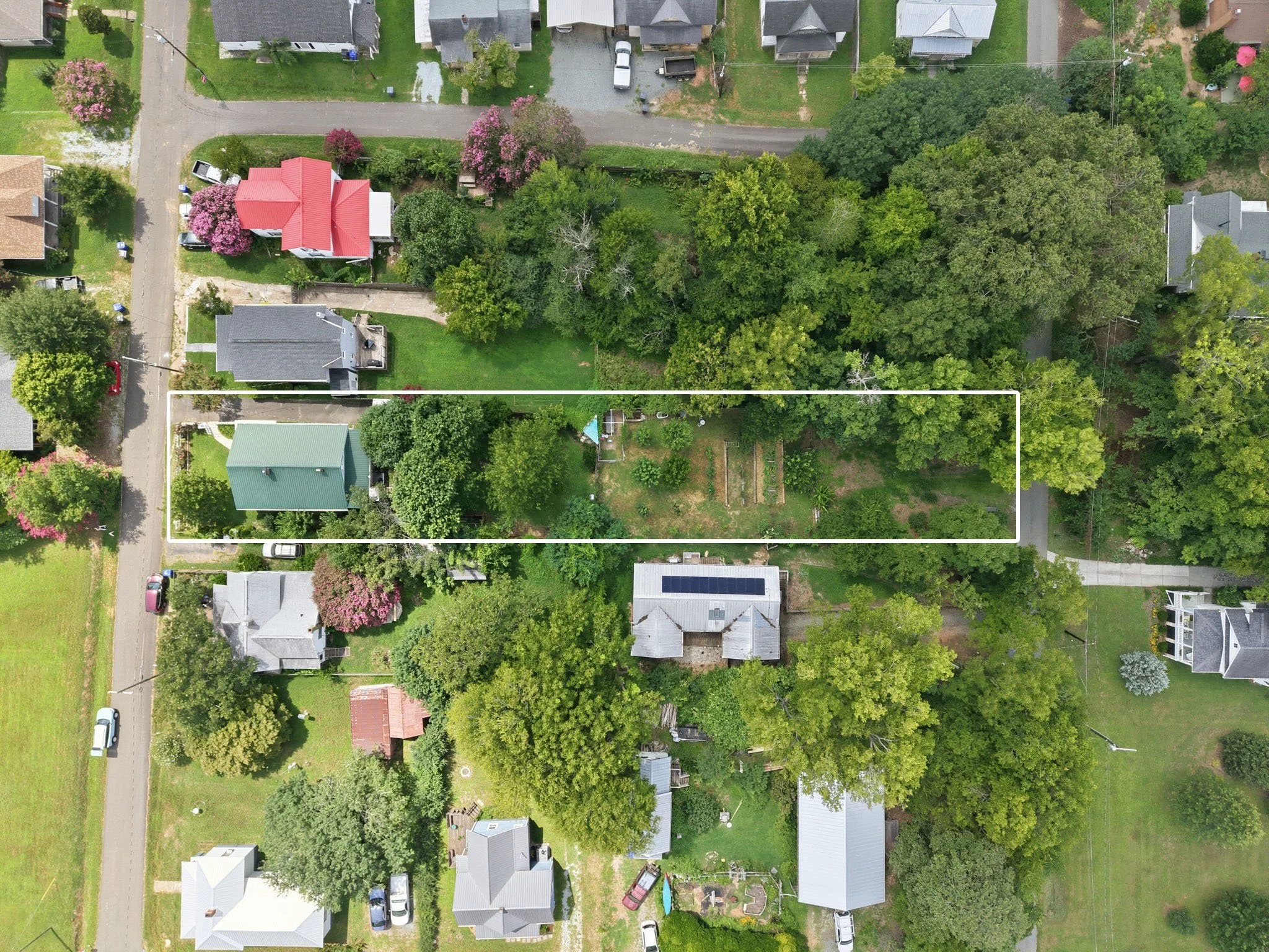 300 Jones Ave Hillsborough NC spans from Jones to Allen Ruffin with driveways on both roads