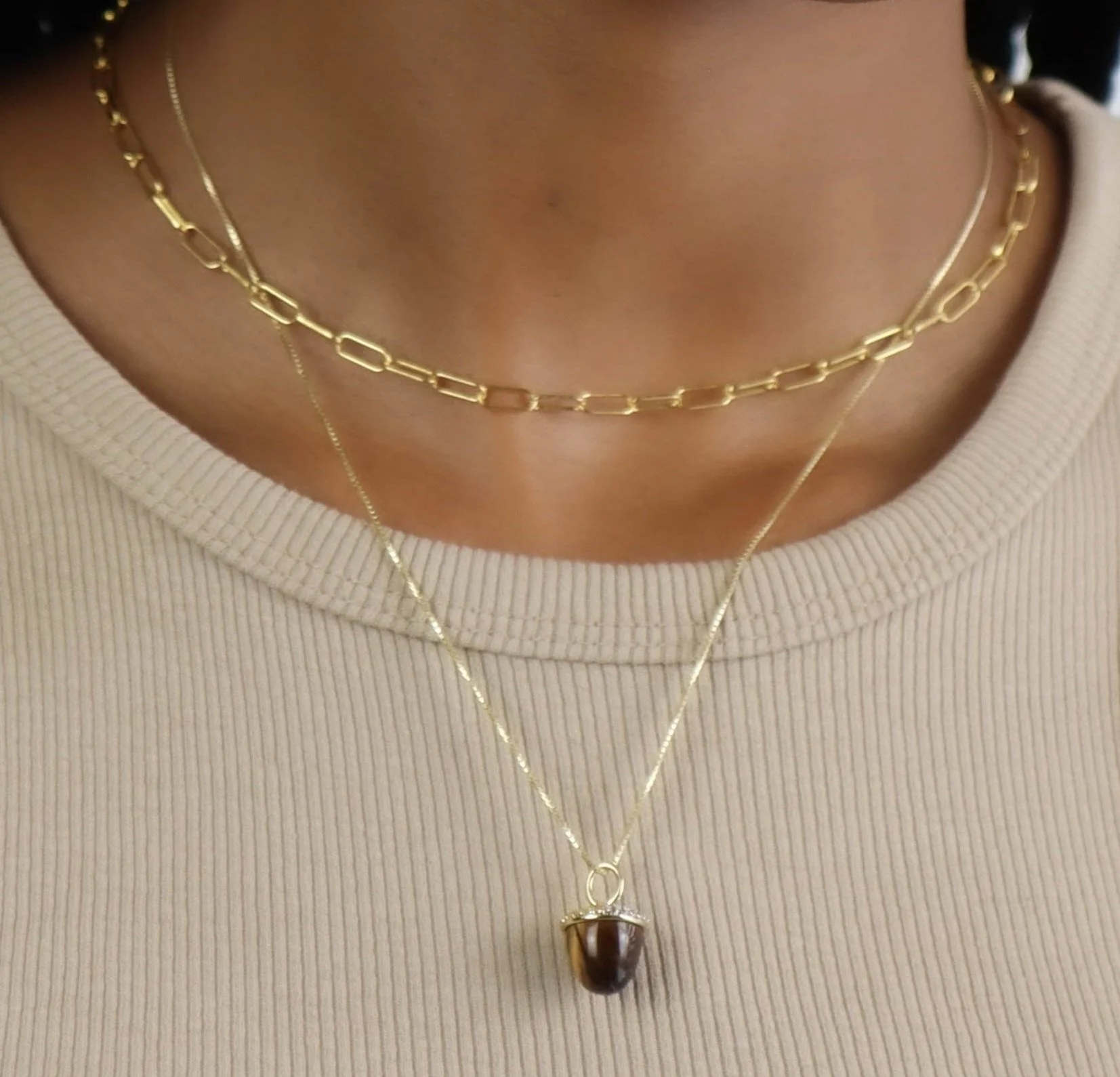 Acorn Charm Pendant