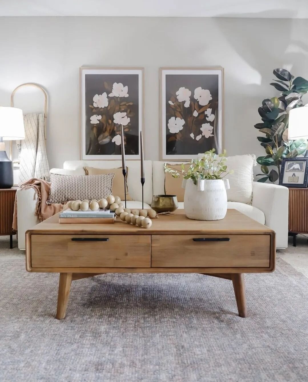From Tiffany|@prettyrealblog:

&quot;I made over my mom's living room with&nbsp;@castleryus&nbsp;and we could not love it more! We focused on a comfortable, deep sofa - the Hamilton Sofa, and the Seb Coffee Table and Harper Side Tables which both hav