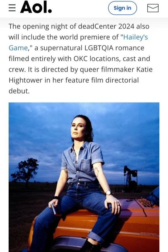 KAtie Hightower for her new film Haileys Game.