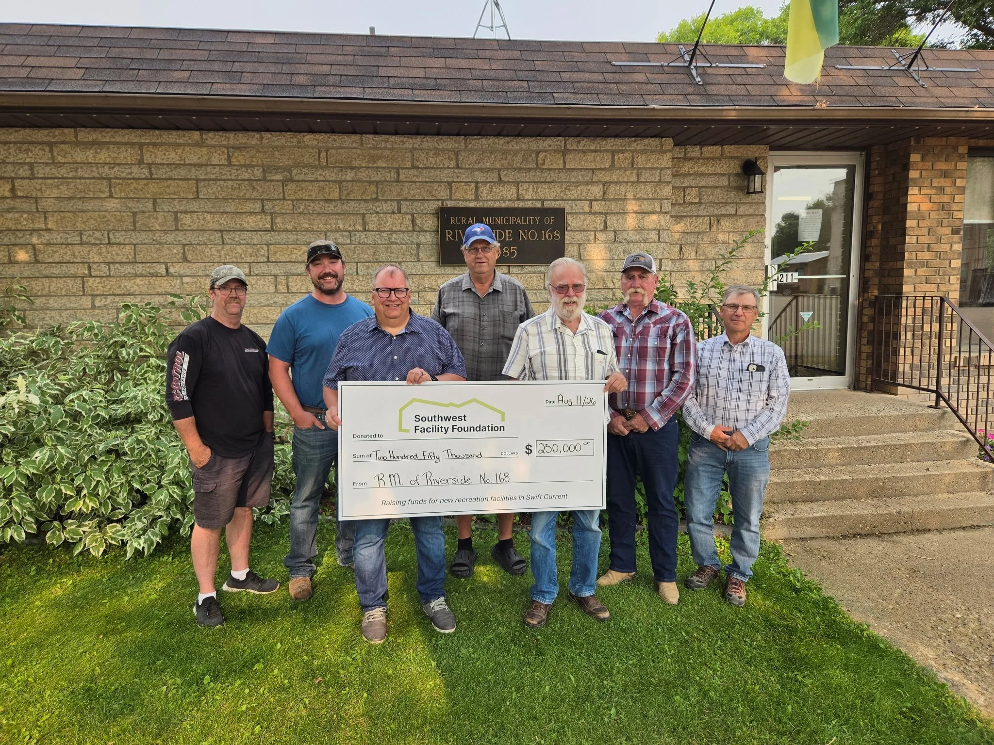 R.M. of Riverside Commits to Support New Recreation Facilities for the Southwest
