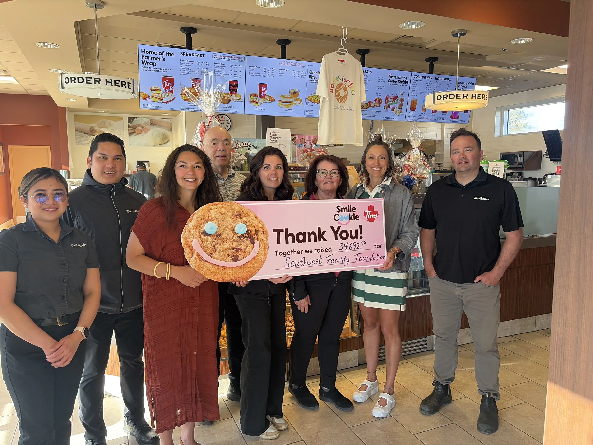 Tim Hortons Smile Cookie returns to Swift Current for third year in partnership with Southwest Facility Foundation