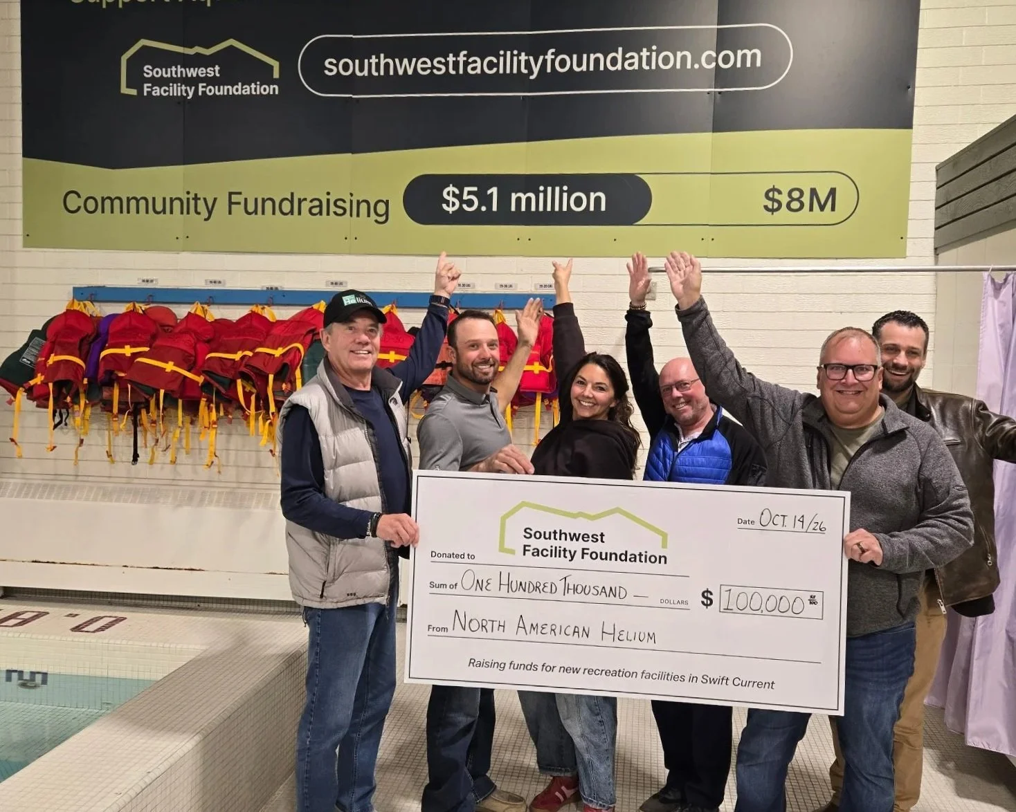 North American Helium Donates to Southwest Facility Foundation in Swift Current