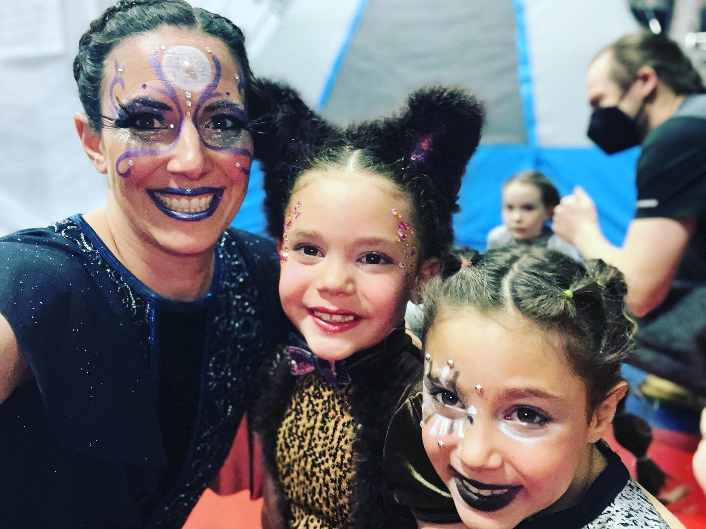 The fam performing in last nights Cirque performance. A fortune teller, a dancing bear, and a human cannonball - they were all great!!