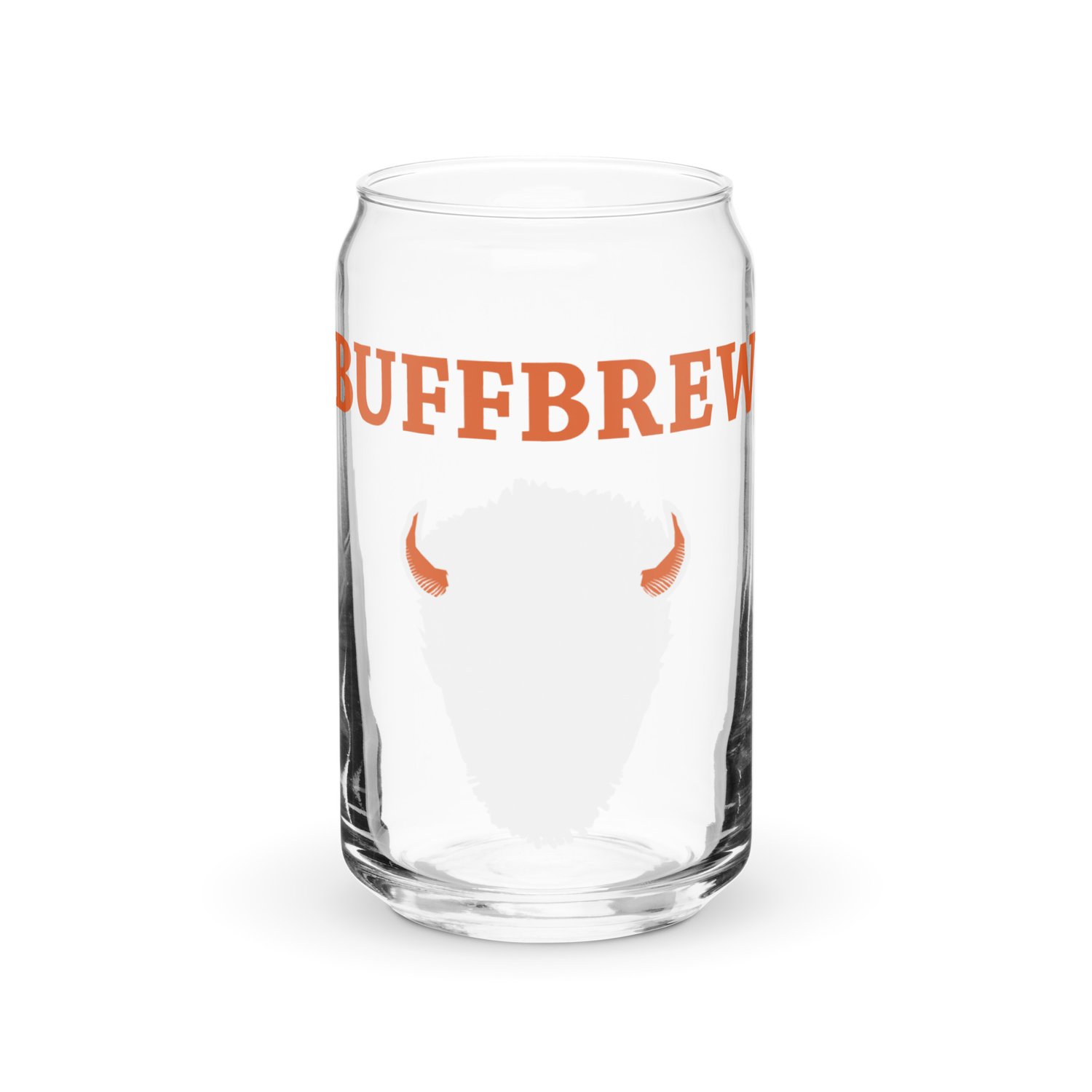 BuffBrew Logo - Can-shaped glass — Buffalo Bayou Brewing Co.