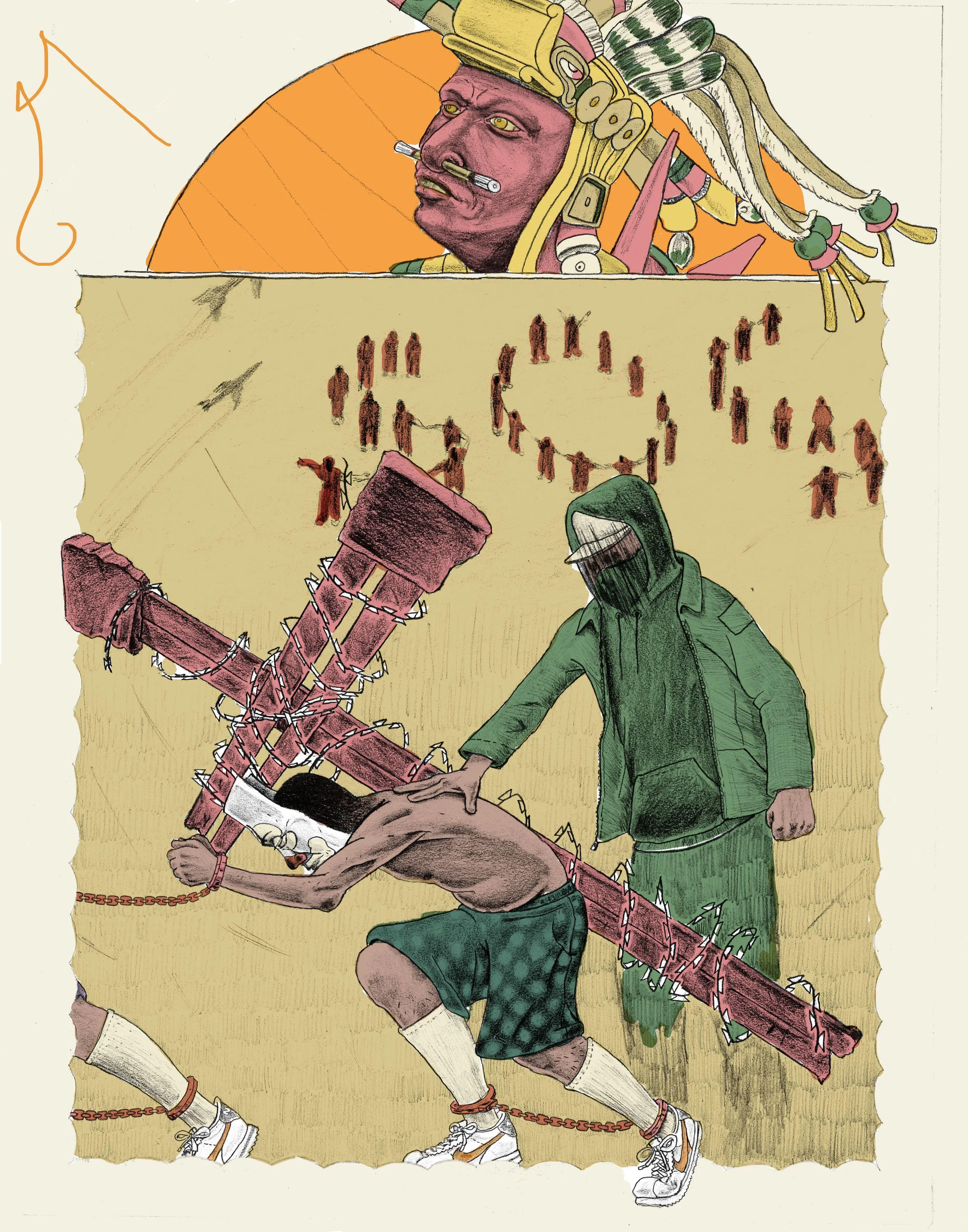 The Cross
Graphite, digital color
11x14"
2025