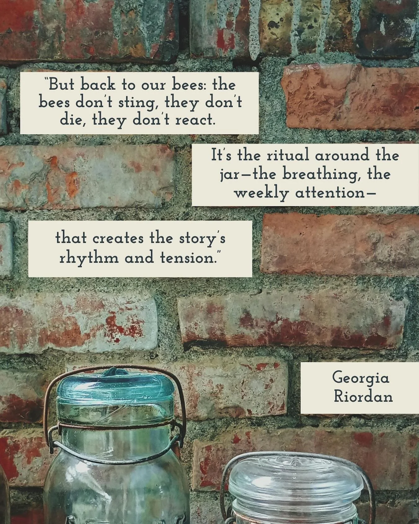 From &ldquo;Behind the Bees: Georgia Riordan on the Inspiration and Craft of &ldquo;The Bumbley Jar&rdquo;&rdquo;. 🐝 

Riordan is one of this month&rsquo;s featured writers. Though primarily a poet, their work also explores the forms of flash, essay