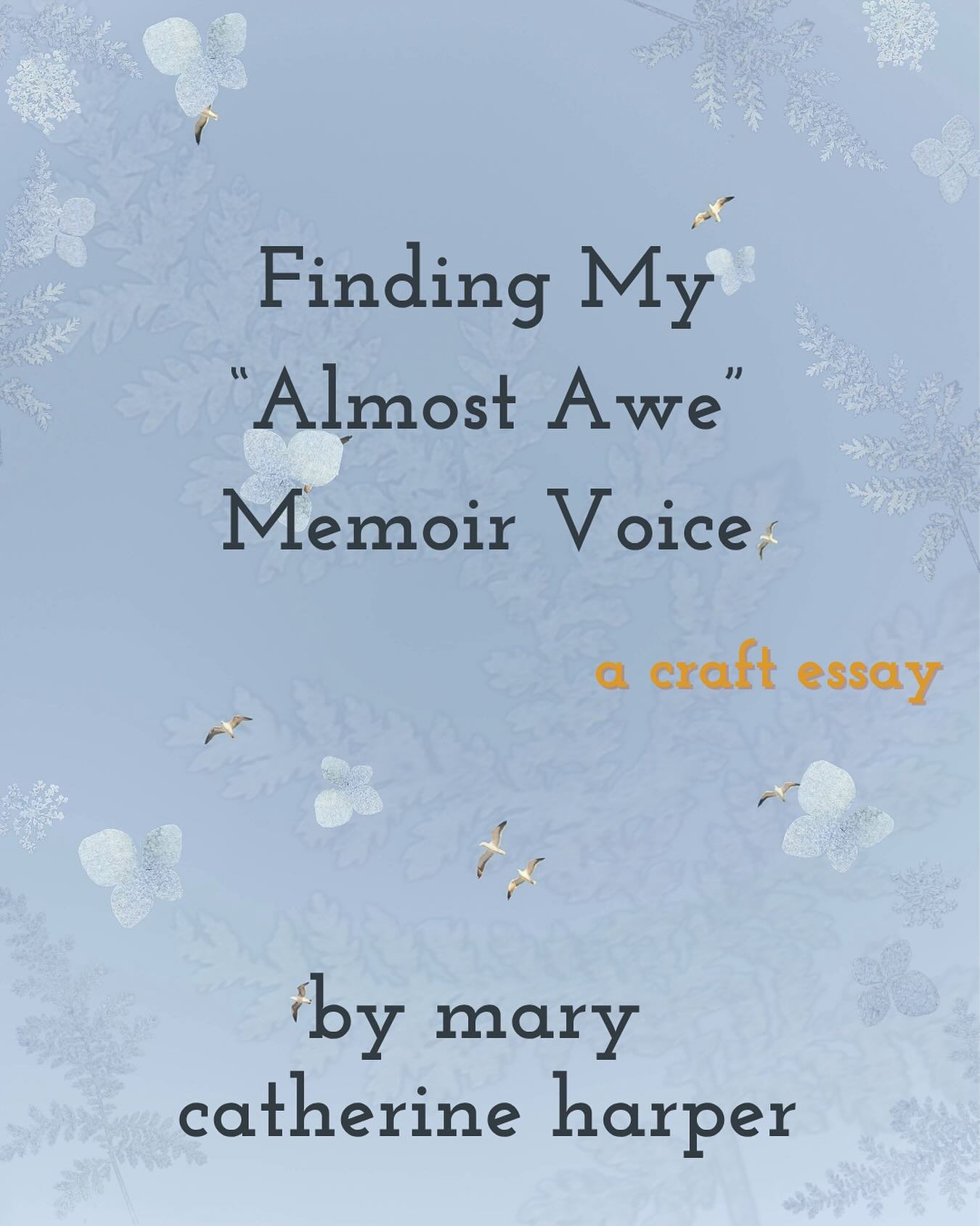 &ldquo;I have always been more comfortable writing poetry than creative nonfiction. Although much of the subject matter of my memoir work is the same as my poetry, when asked to relate an incident that might have prompted a verse like the one above, 