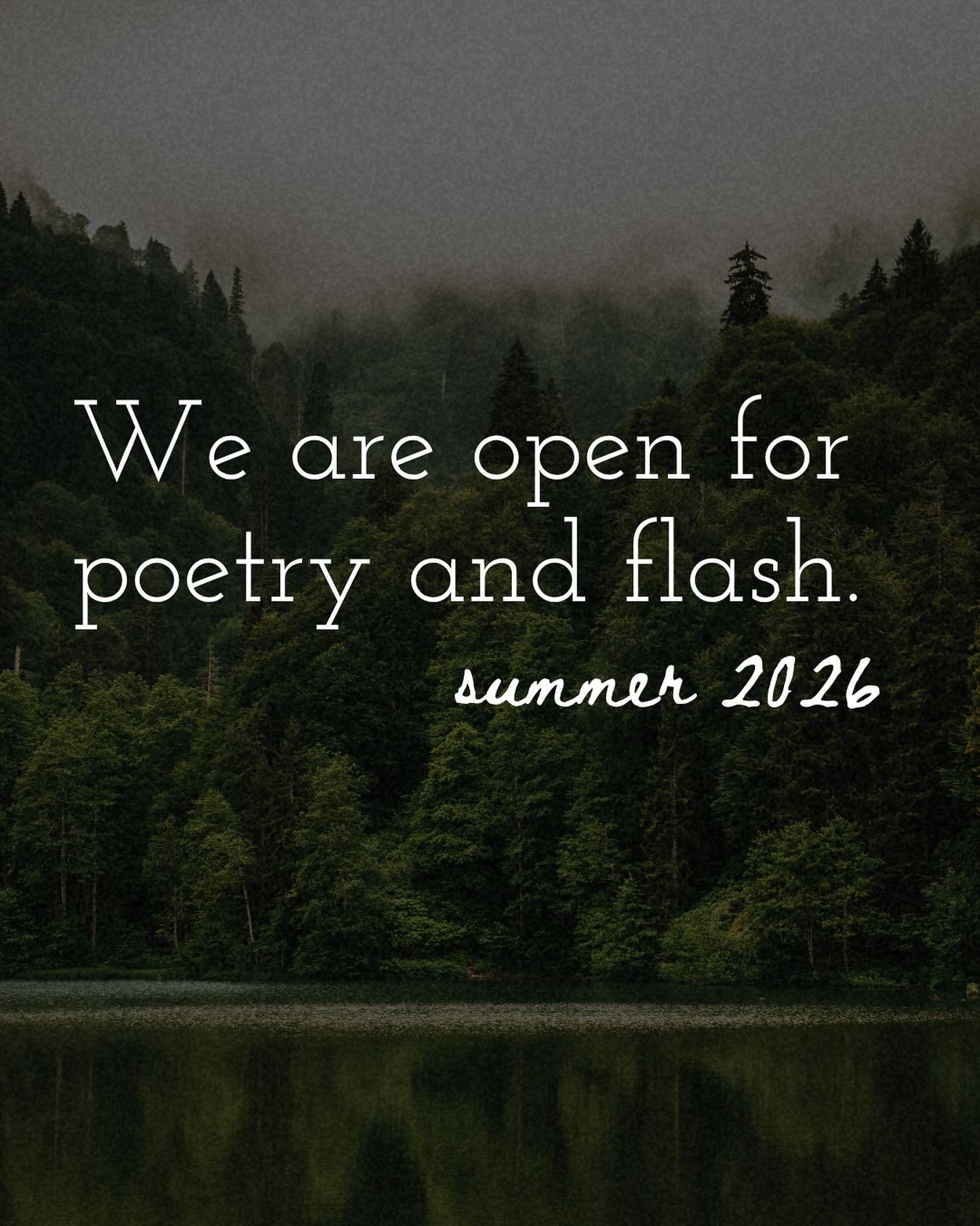Don&rsquo;t forget to submit to our Summer Poetry &amp; Flash Folio by May 15! 

Consider this your invitation help us celebrate sharp, surprising writing in compact forms.

Submit on our site!