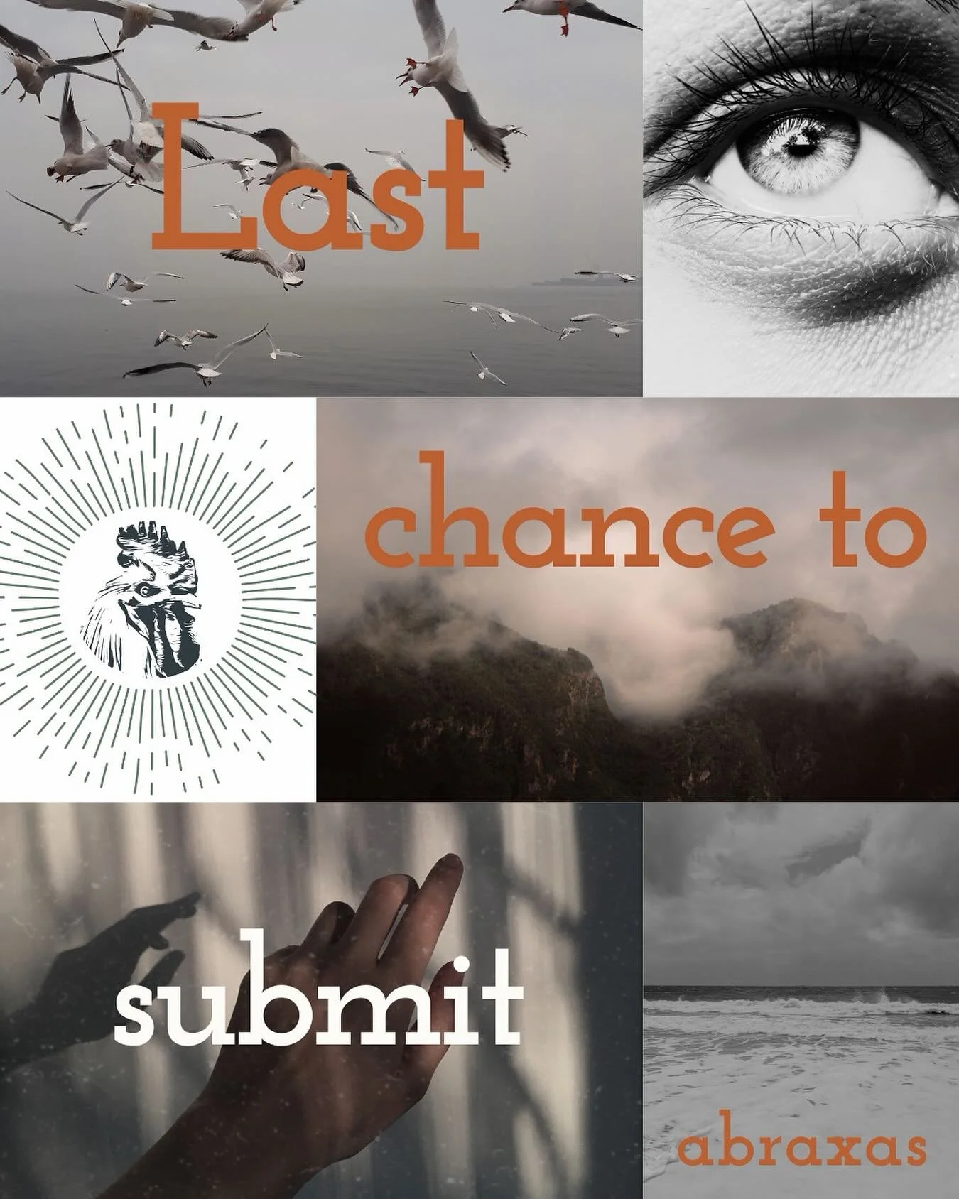 CLOSING MAY 15

We&rsquo;re seeking poetry and flash fiction/creative nonfiction that breaks into light&mdash;work with intention, precision, and the kind of resonance that lingers. Send us pieces that crack open the ordinary, that earn their weirdne