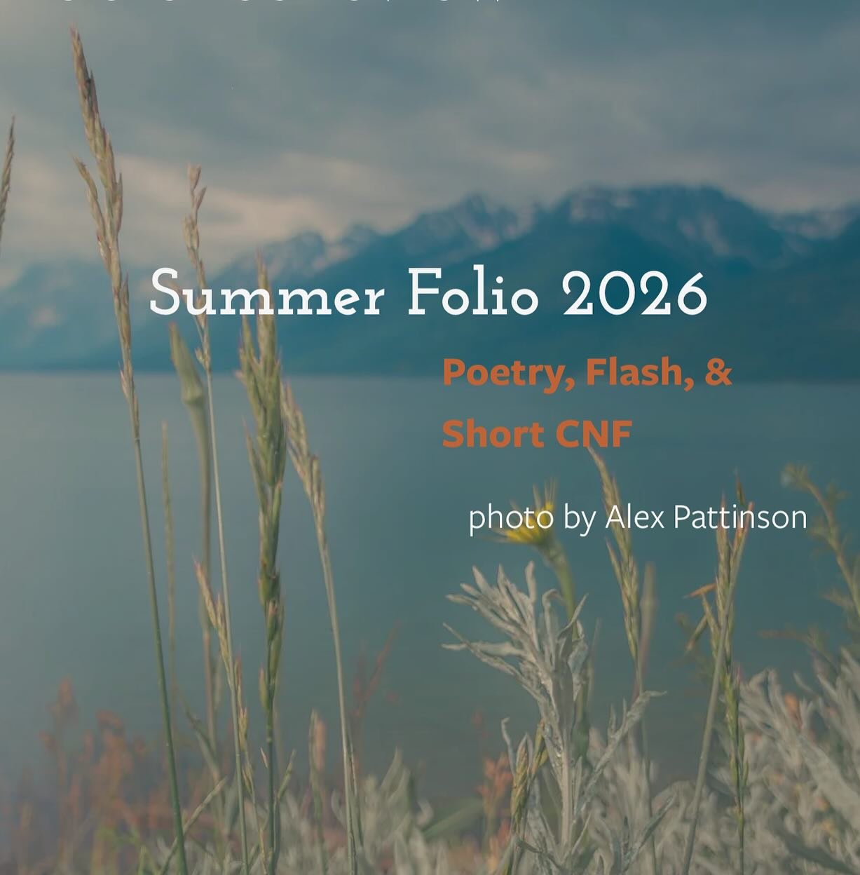 It&rsquo;s here&mdash;Abraxas Review&rsquo;s Summer Folio 2026! Our cover images comes from talented photographer Alex Pattinson. We&rsquo;re so grateful for all those who made this special summer folio come together&mdash;the writers who submitted, 