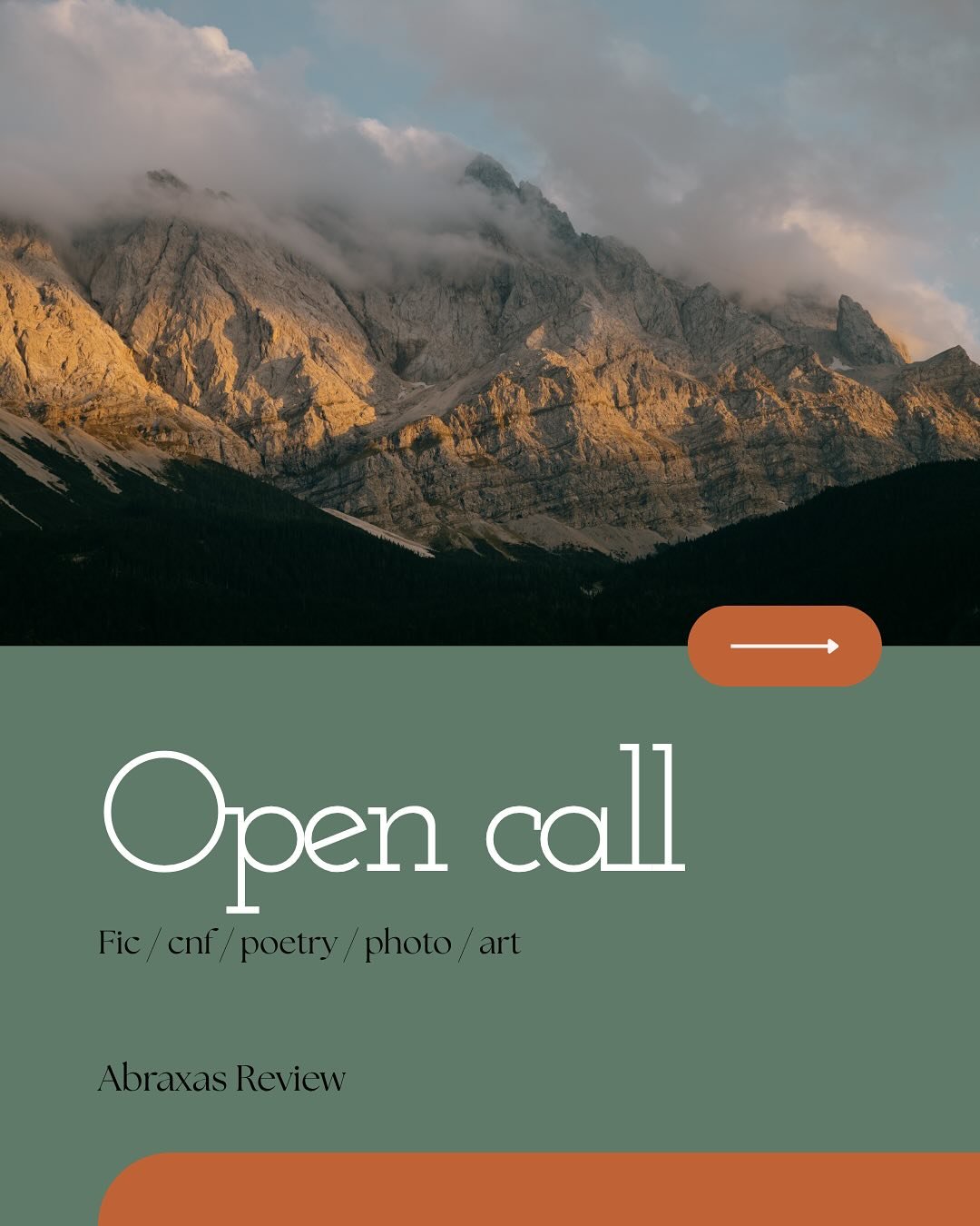 OPEN CALL &mdash;&mdash;&mdash;&mdash;&mdash;&mdash;&mdash;> Send us your work that is authentic without being performative, that&rsquo;s experimental without being pretentious, and speaks to the humanity in all of us. Challenging genres and pushi