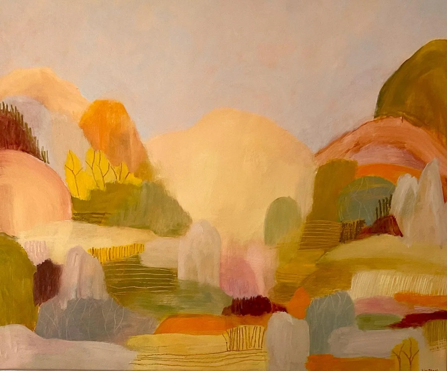 It always great to see where paintings find there final home. Thank you Keats Retreat in Byron Bay for the photos of Kim Starks and Jarad Danbys paintings.