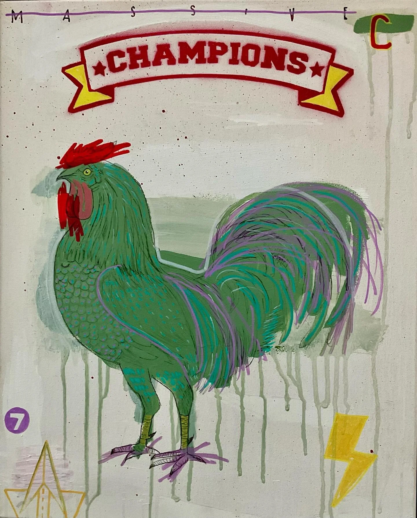 A few smaller paintings by Marc Renshaw