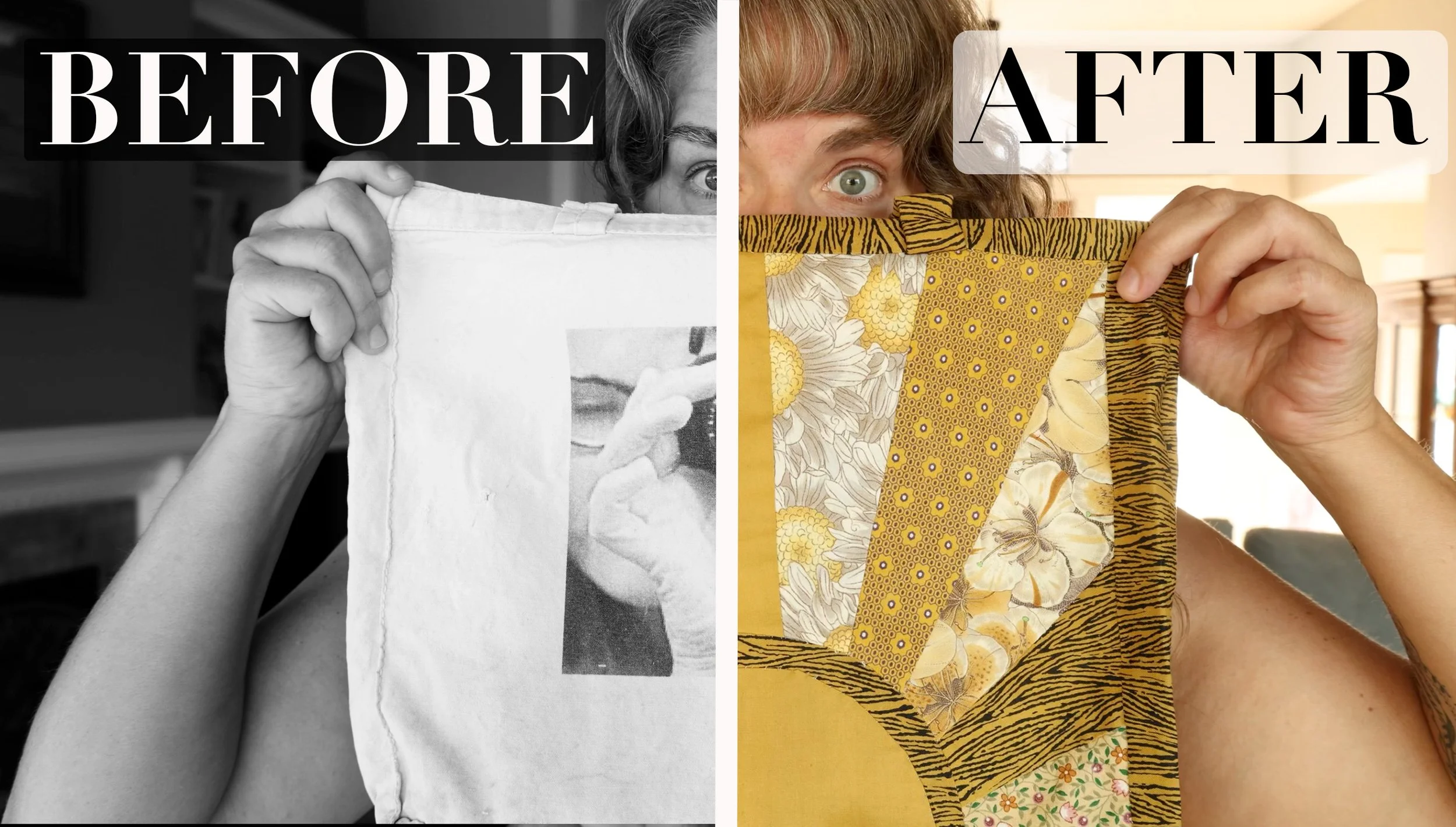Using Fabric Scraps to Upcycle a Bag