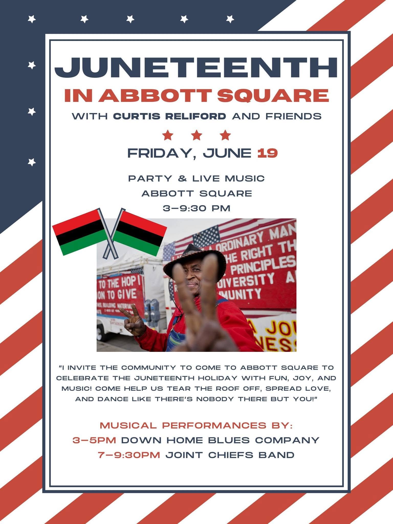 Juneteenth at Abbott Square with Down Home Blues 