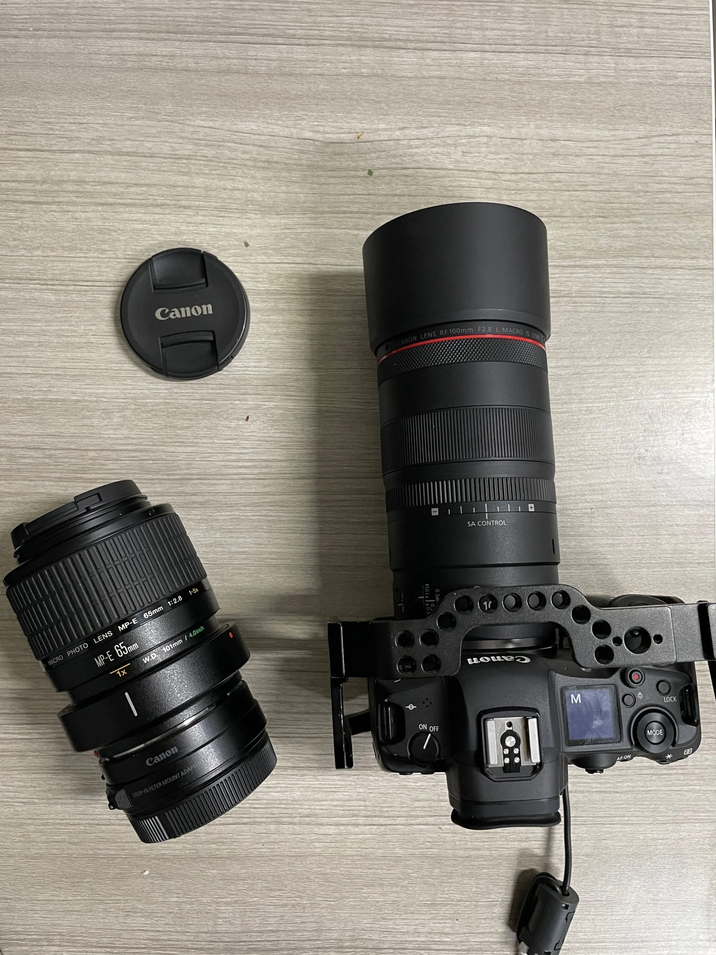  Canon R5, 100L, 65mpe 
