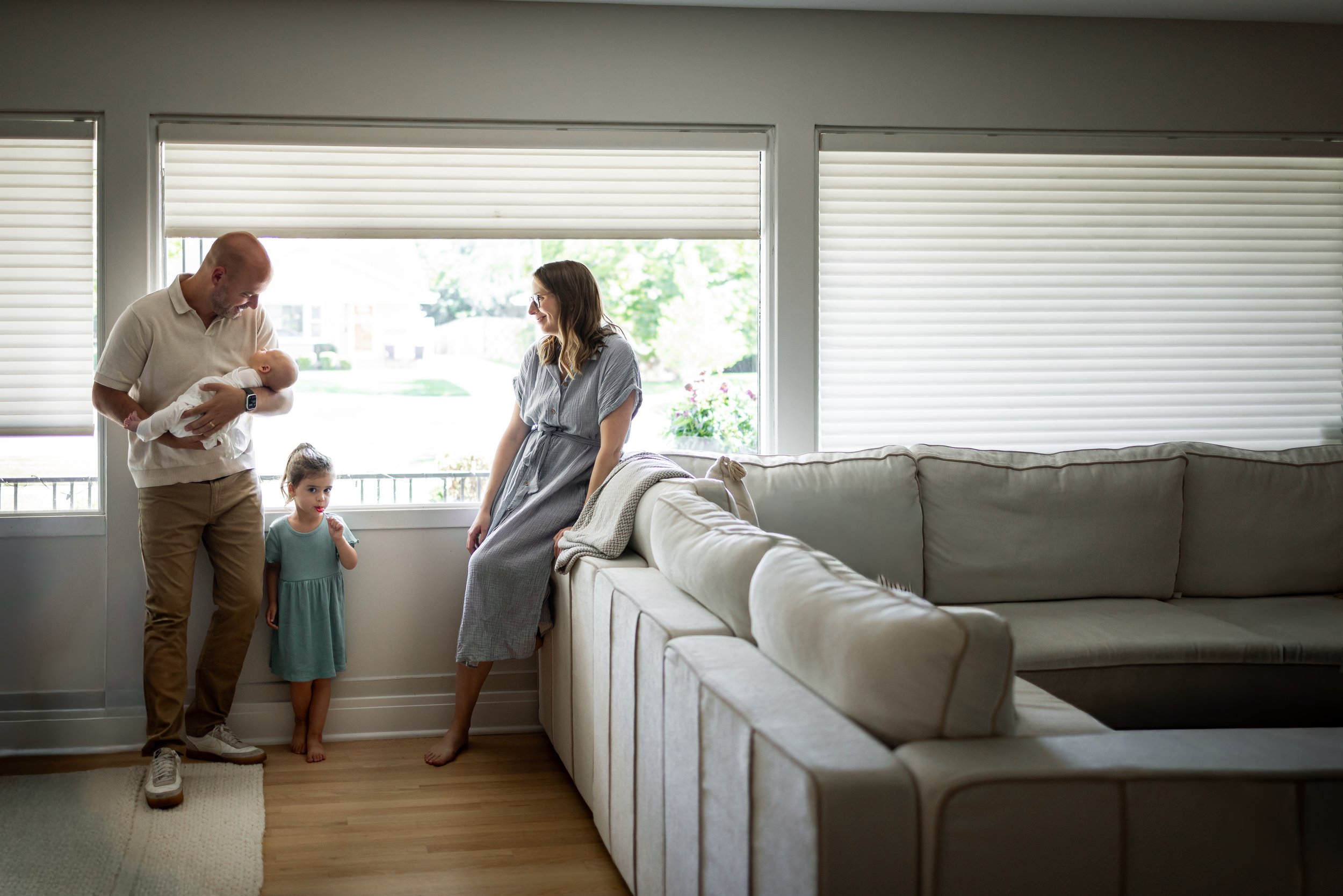 Swoon-Worthy Snaps: In-Home Newborn with a Sunny Walk to the Park in Elmhurst, IL